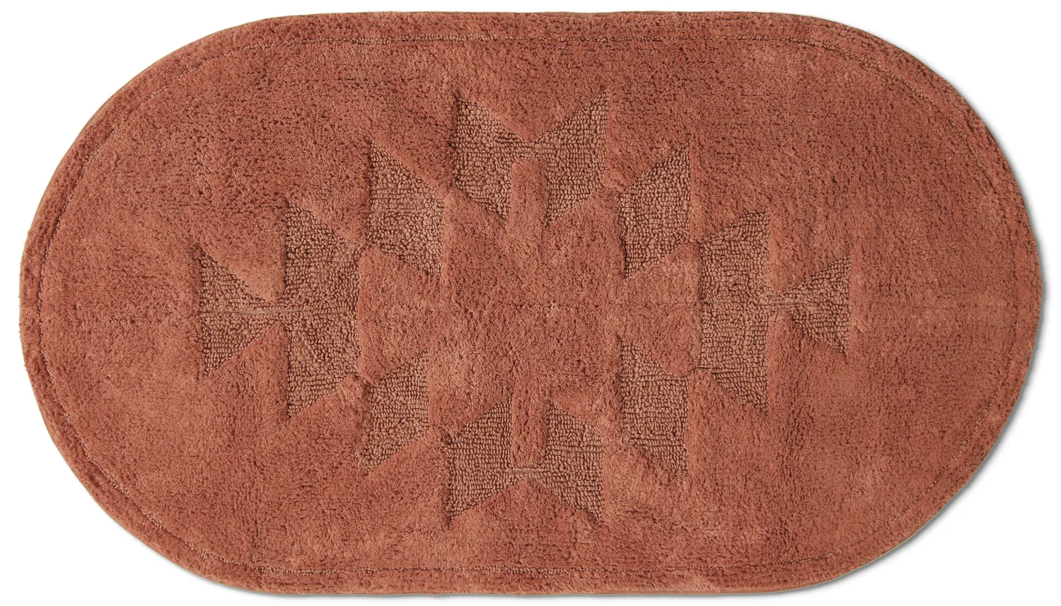 Tappeto da bagno ovale - Gertie (terracotta)