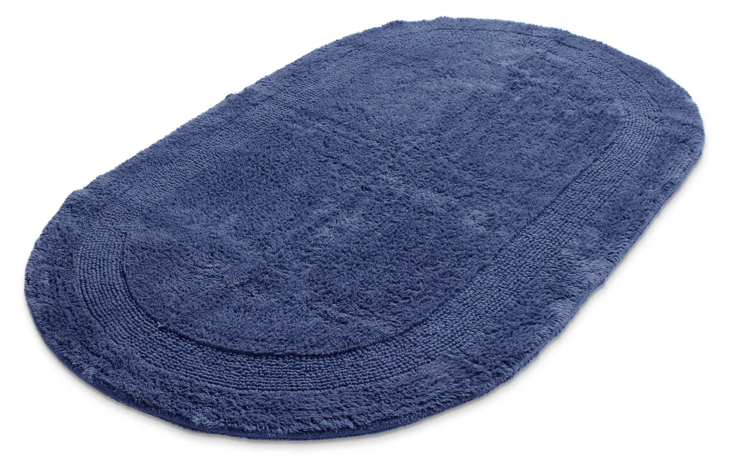 Tappeto da bagno ovale - Nila (blu)