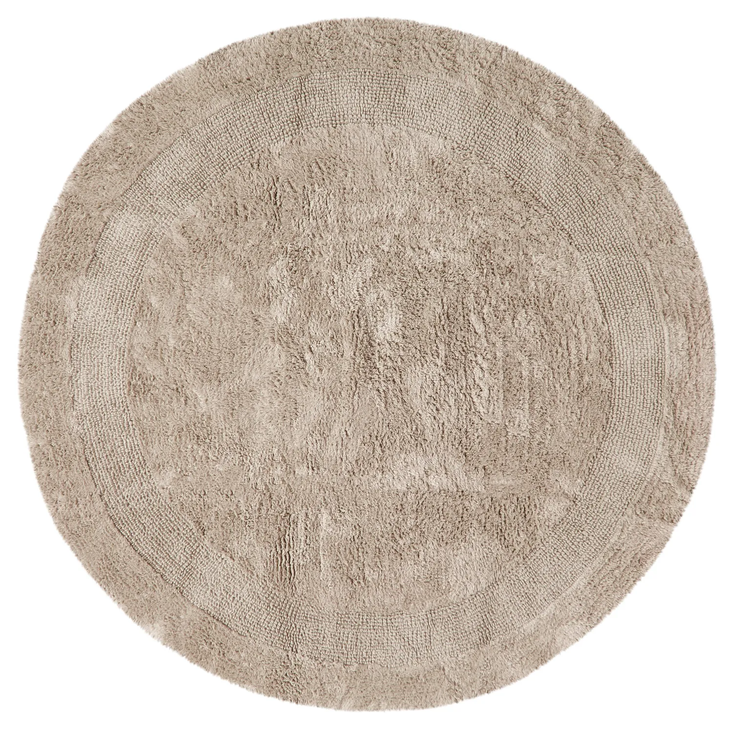 Tappeto da bagno rotondo - Nila (beige)