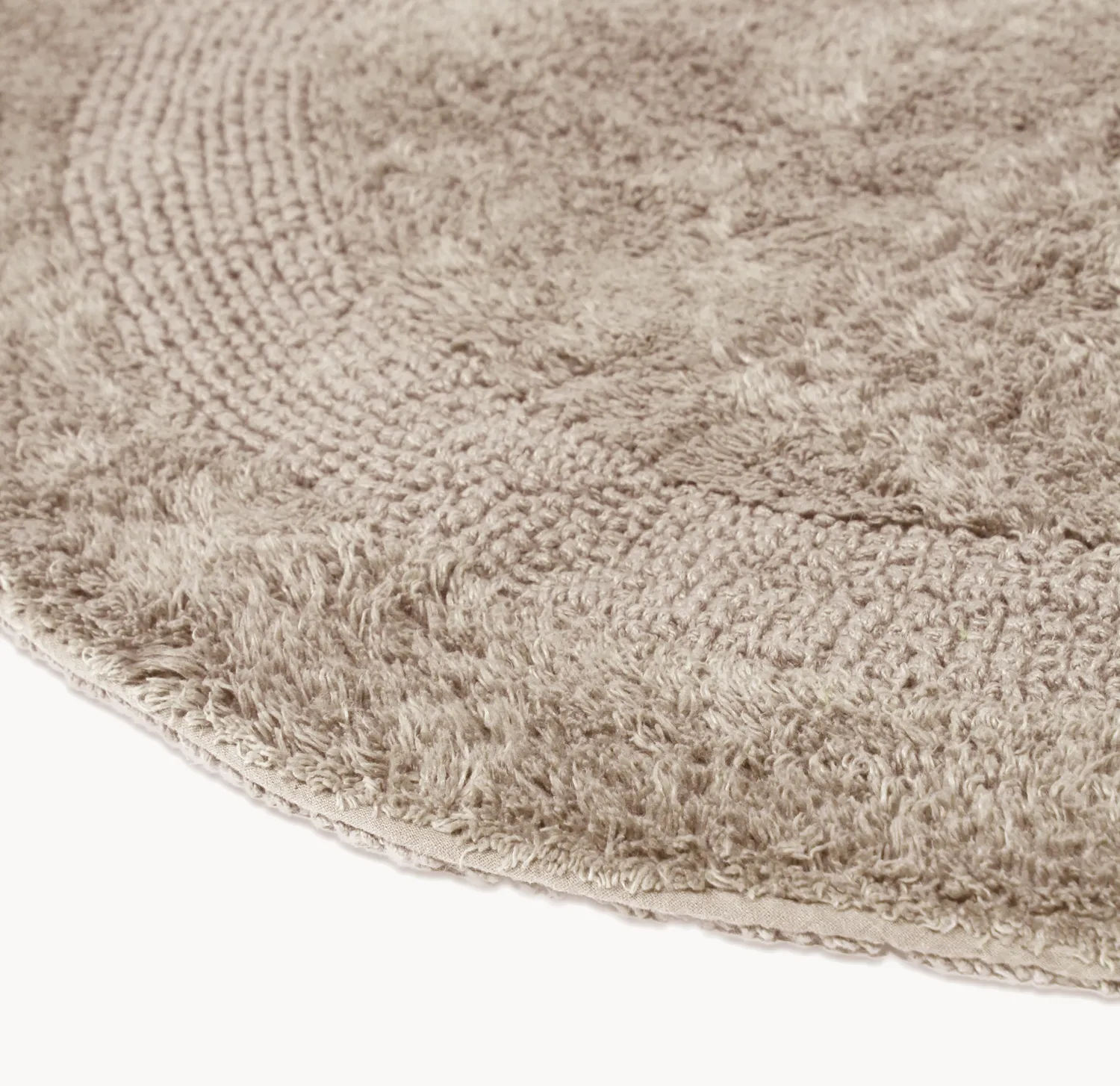 Tappeto da bagno rotondo - Nila (beige)