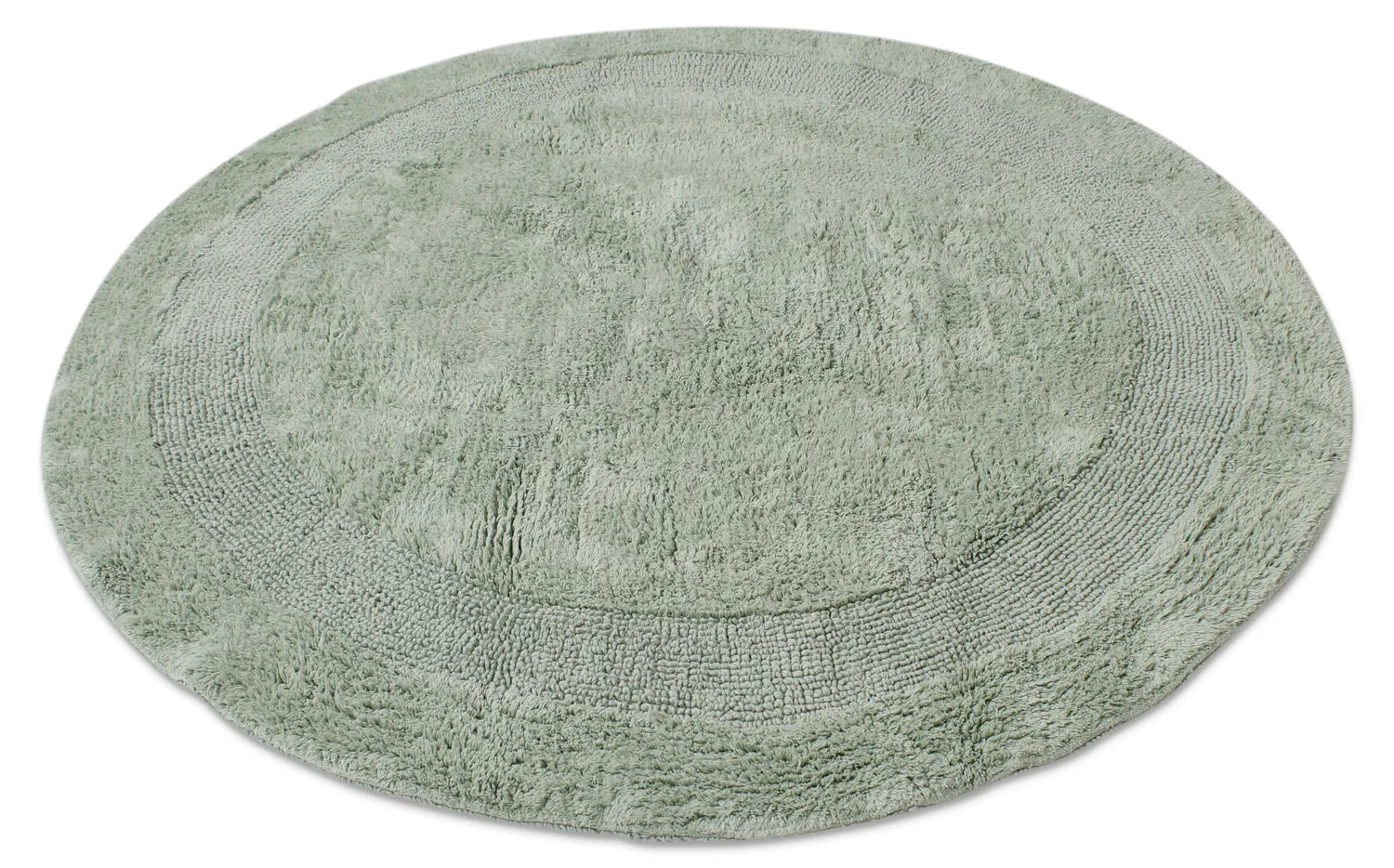Tappeto da bagno rotondo - Nila (verde chiaro)