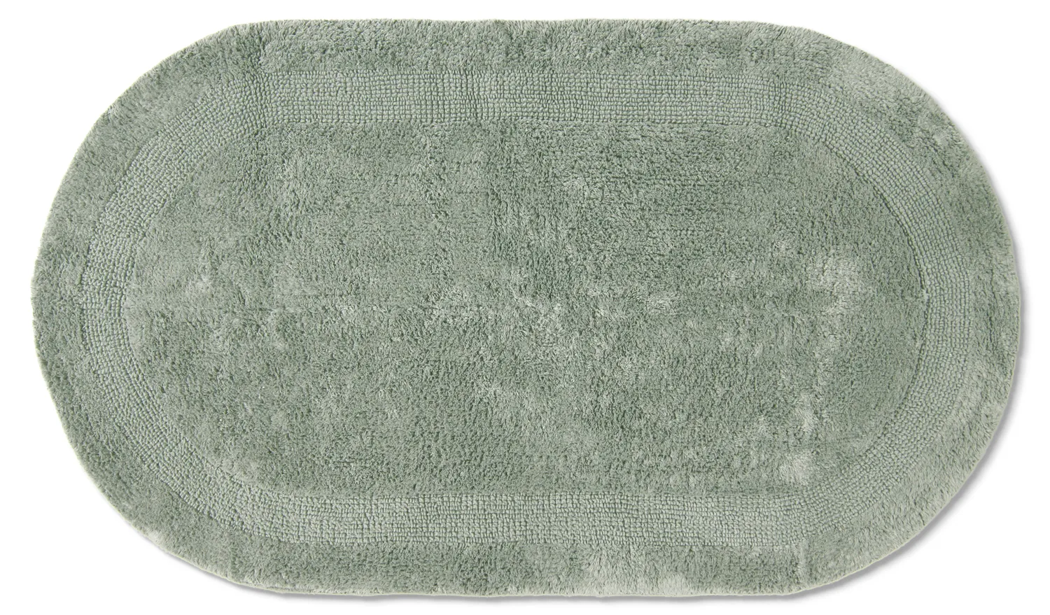 Tappeto da bagno ovale - Nila (verde chiaro)