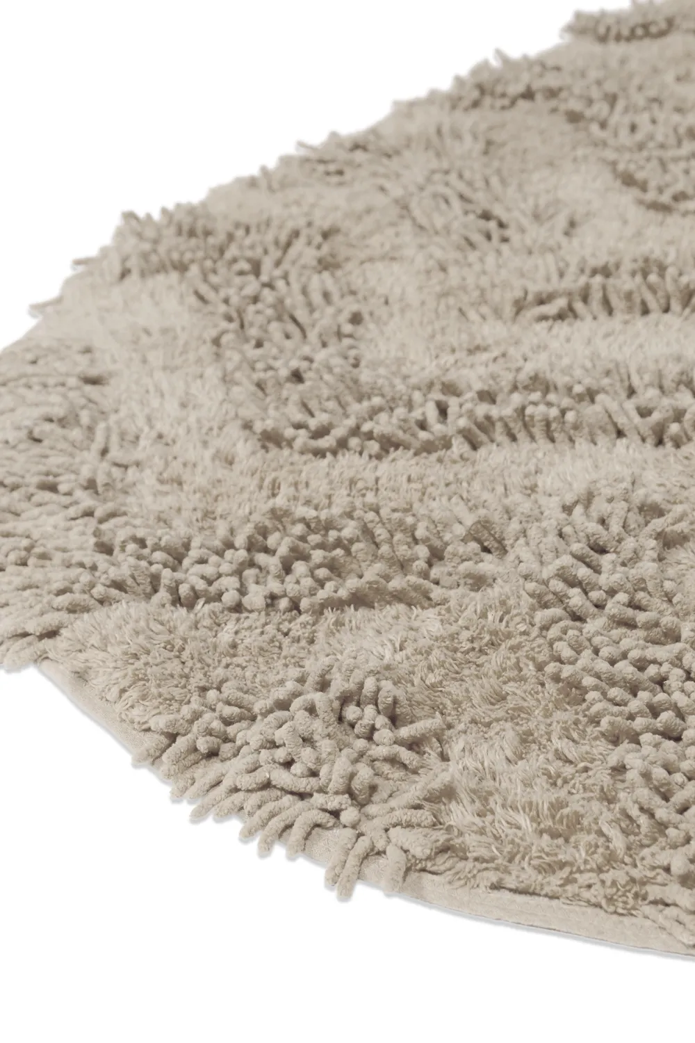 Tappeto da bagno ovale - Tressa (beige)