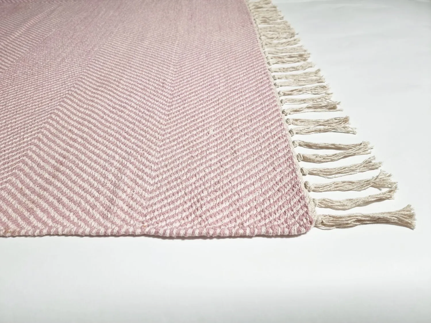 Tappeto Di Stracci - Barela (beige/rosa)