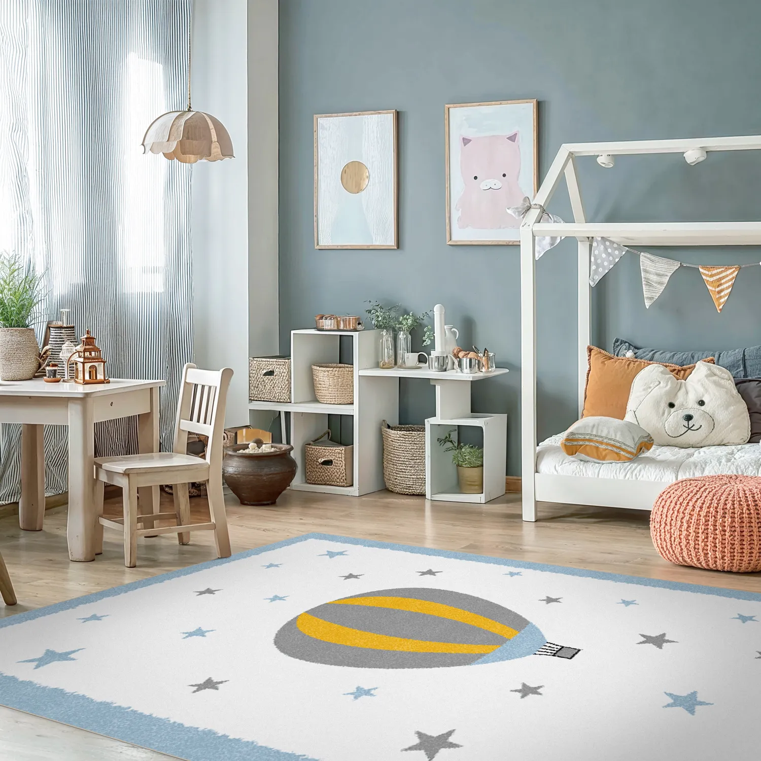 Tappeti per bambini - Alone Balloon (blu)