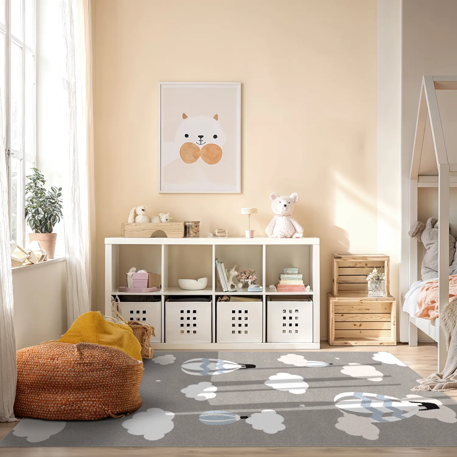 Tappeti per bambini - Balloons (blu)