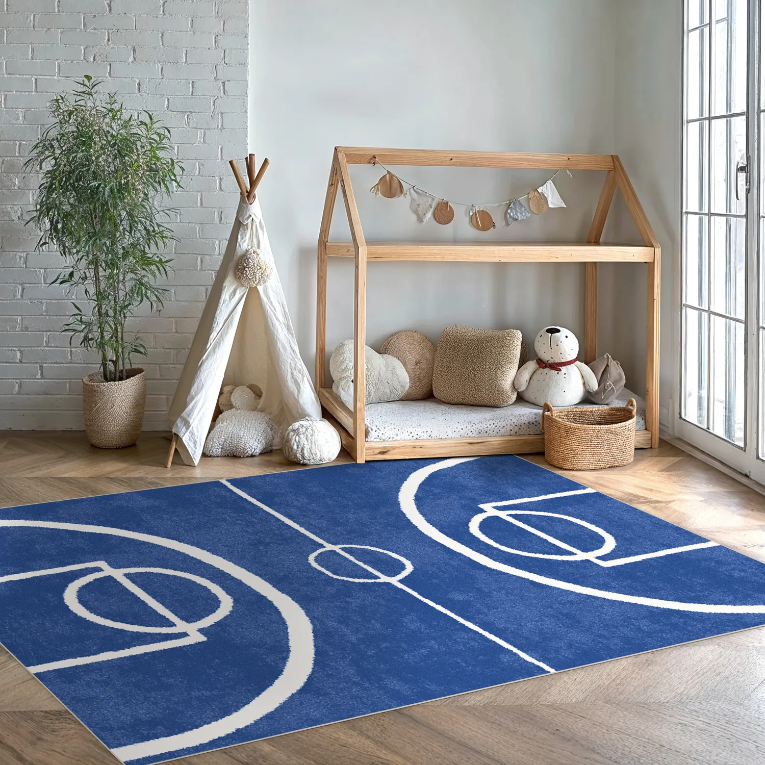 Tappeti per bambini - Basket (blu)