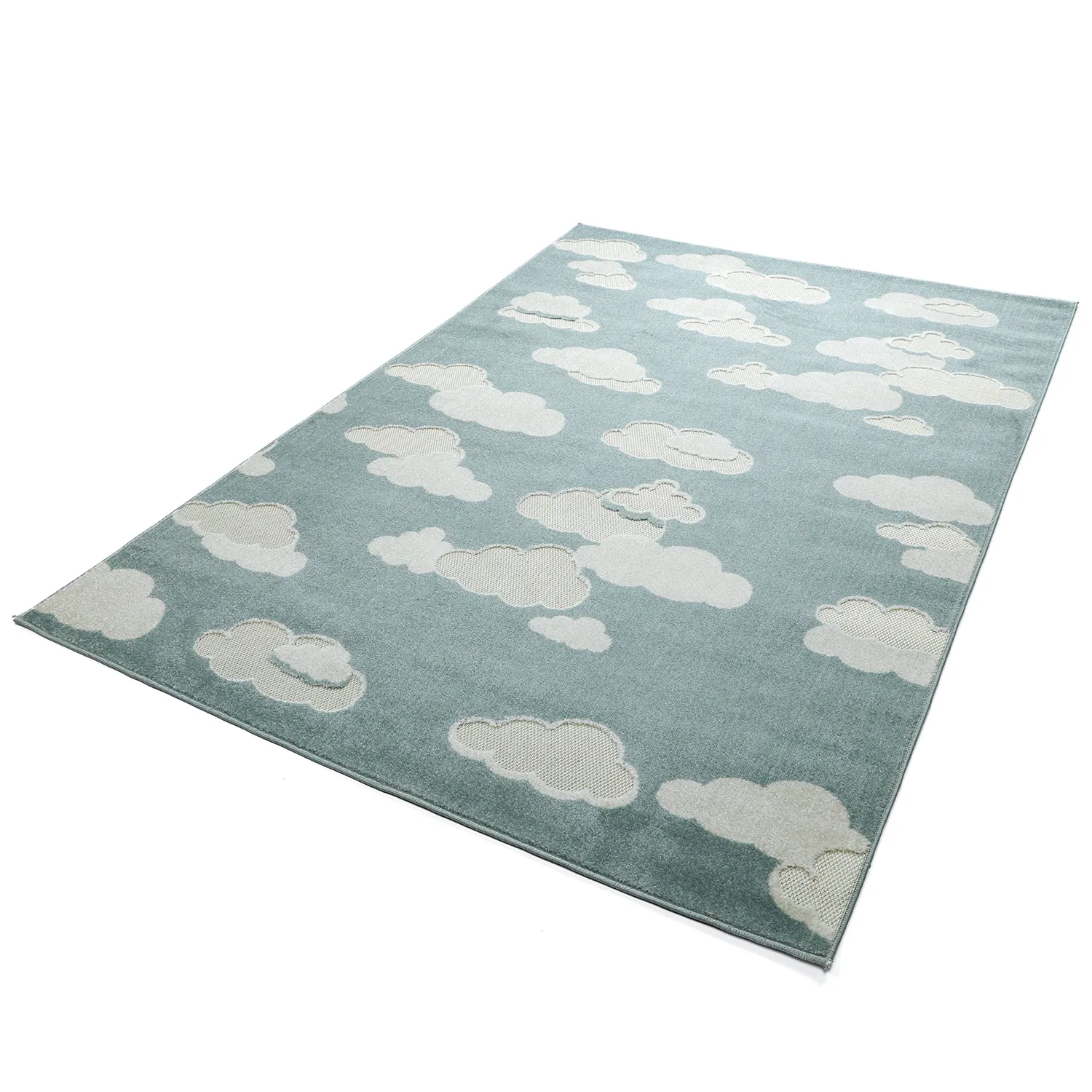 Tappeto per Bambini - Cloudy Sky (blu)