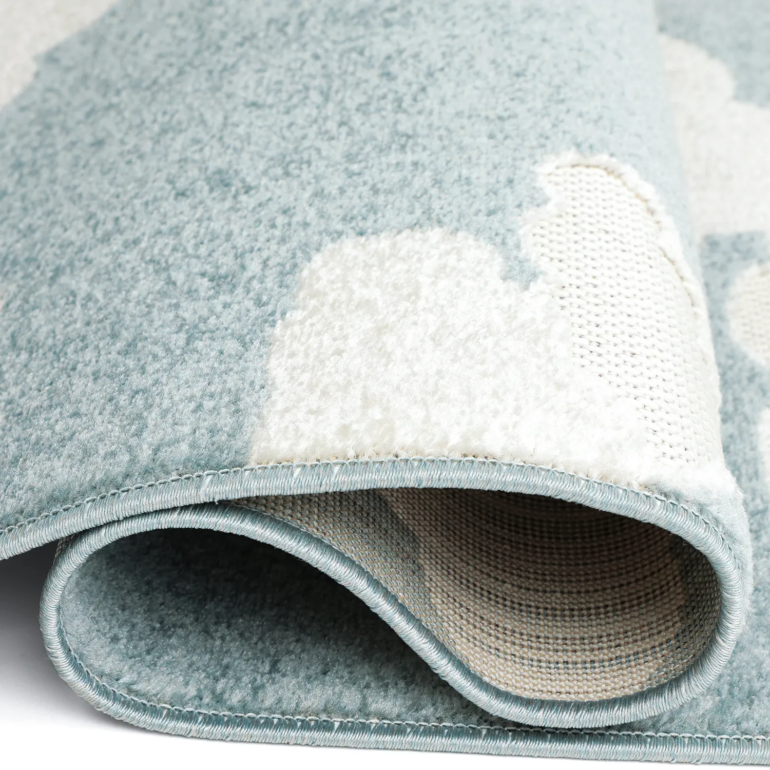 Tappeto per Bambini - Cloudy Sky (blu)