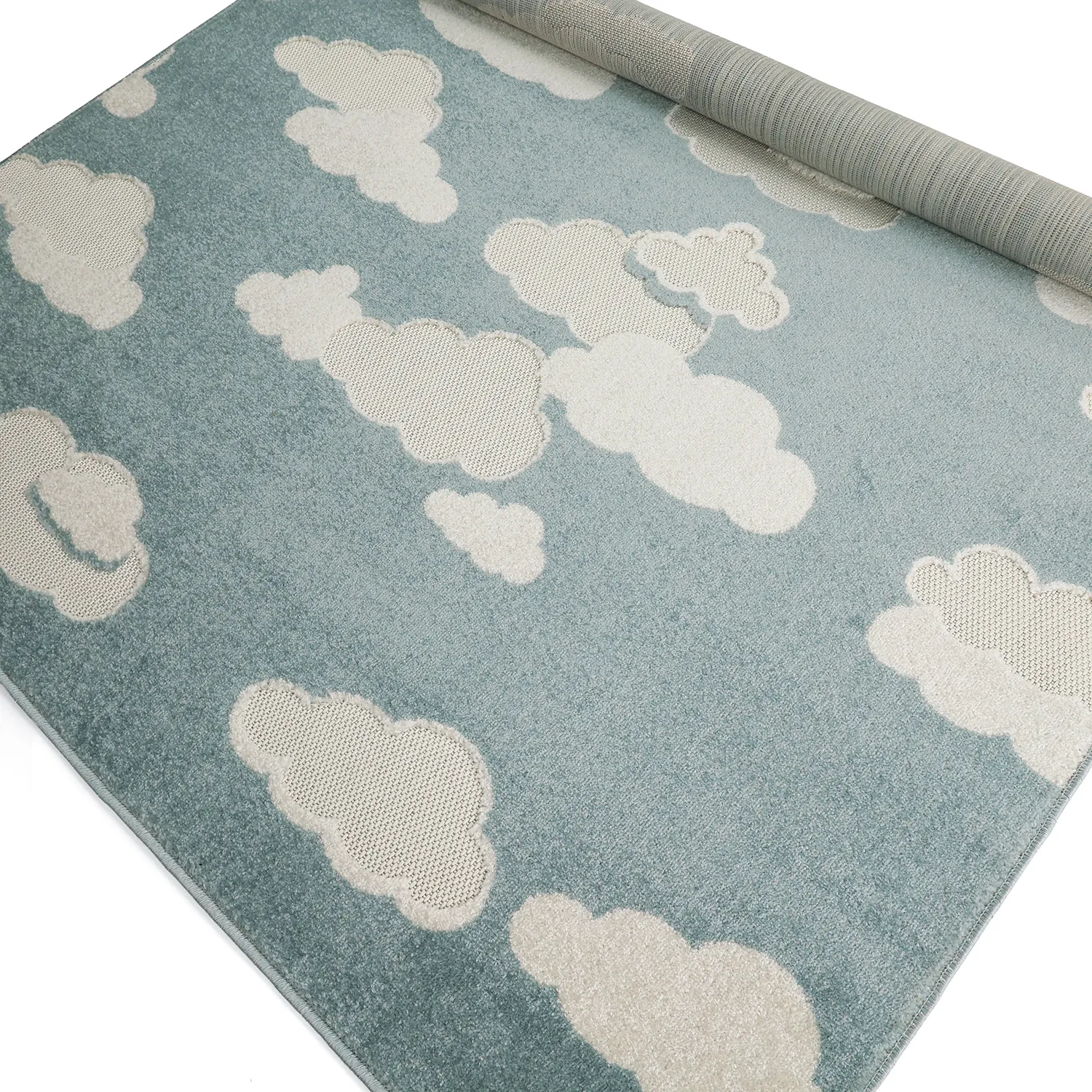 Tappeto per Bambini - Cloudy Sky (blu)