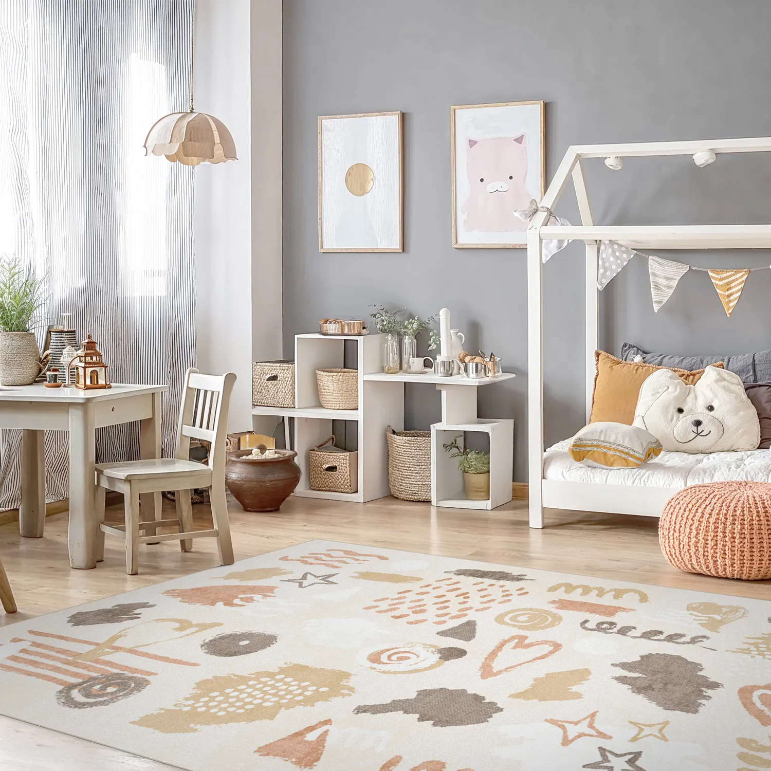 Tappeti per bambini - Ethel (rosa)