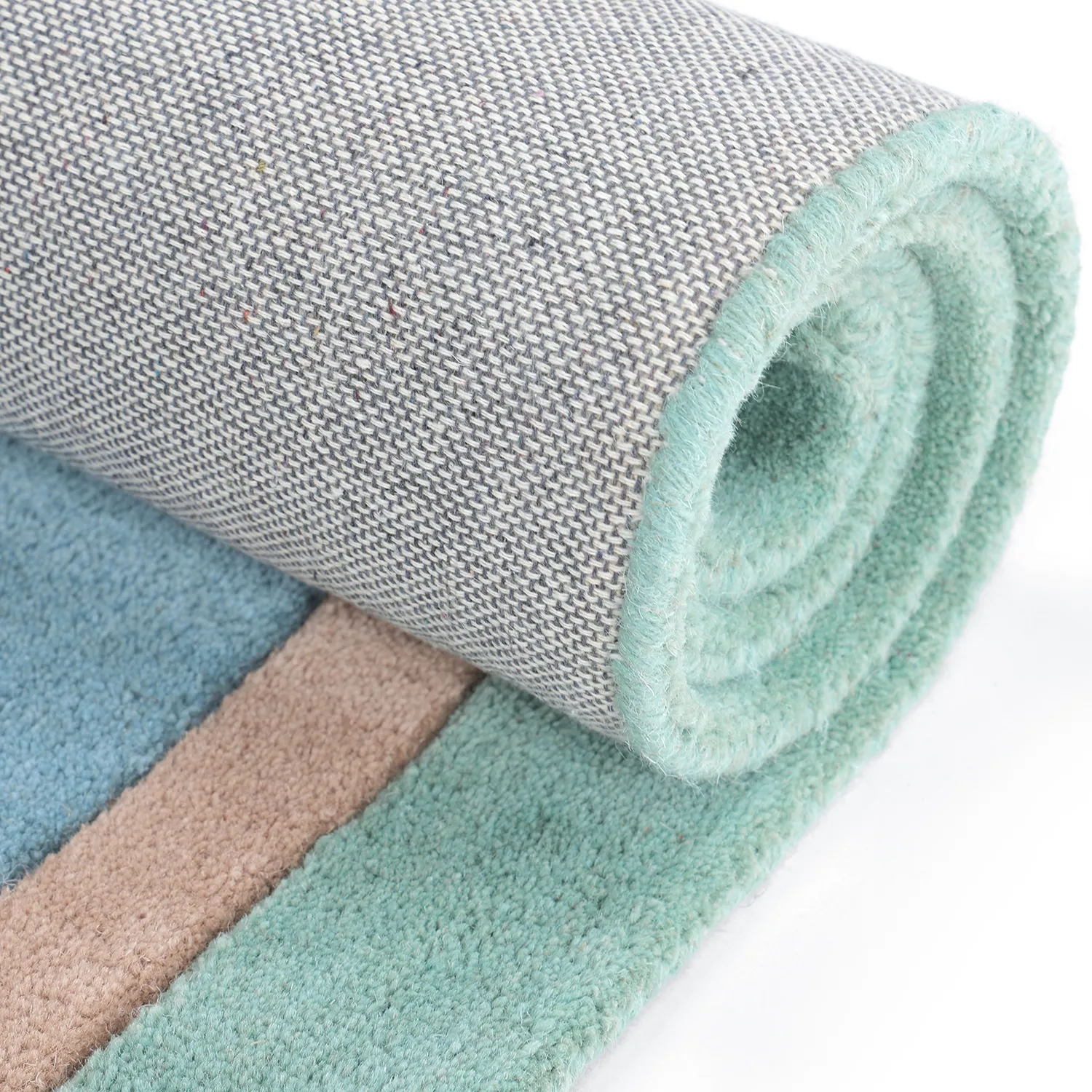 Tappeto per Bambini - Giraffe Hand Tufted Wool Premium (azzurro/multiplo)