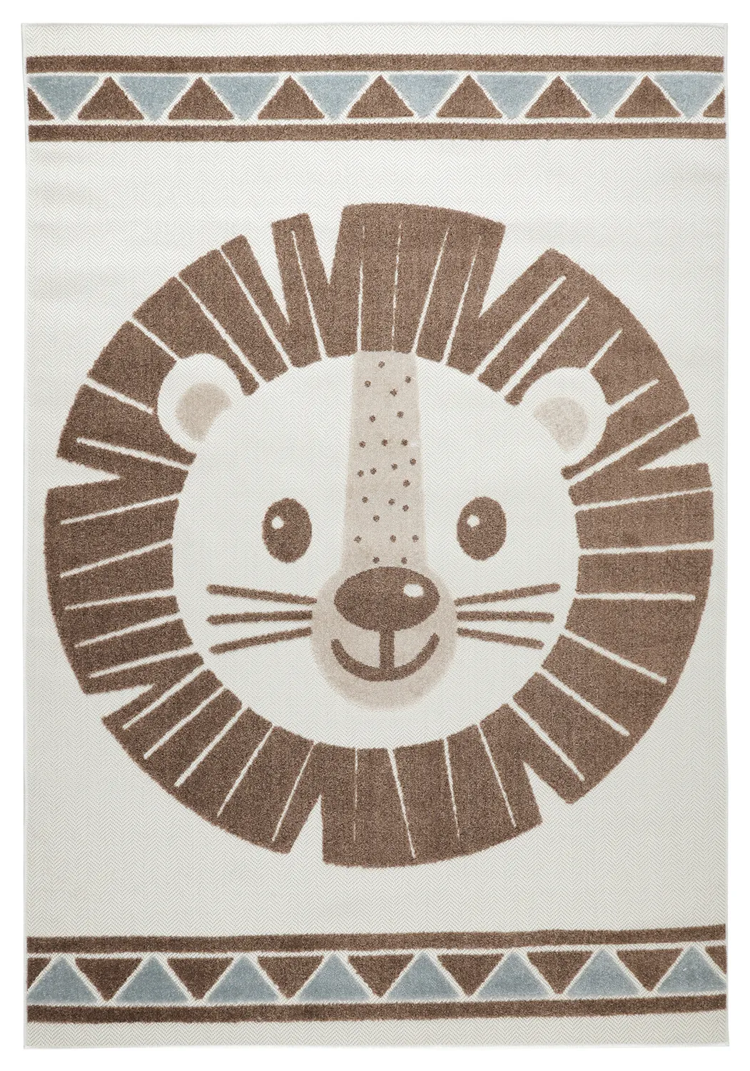 Tappeto per Bambini - Kind Lion (crema/blu)