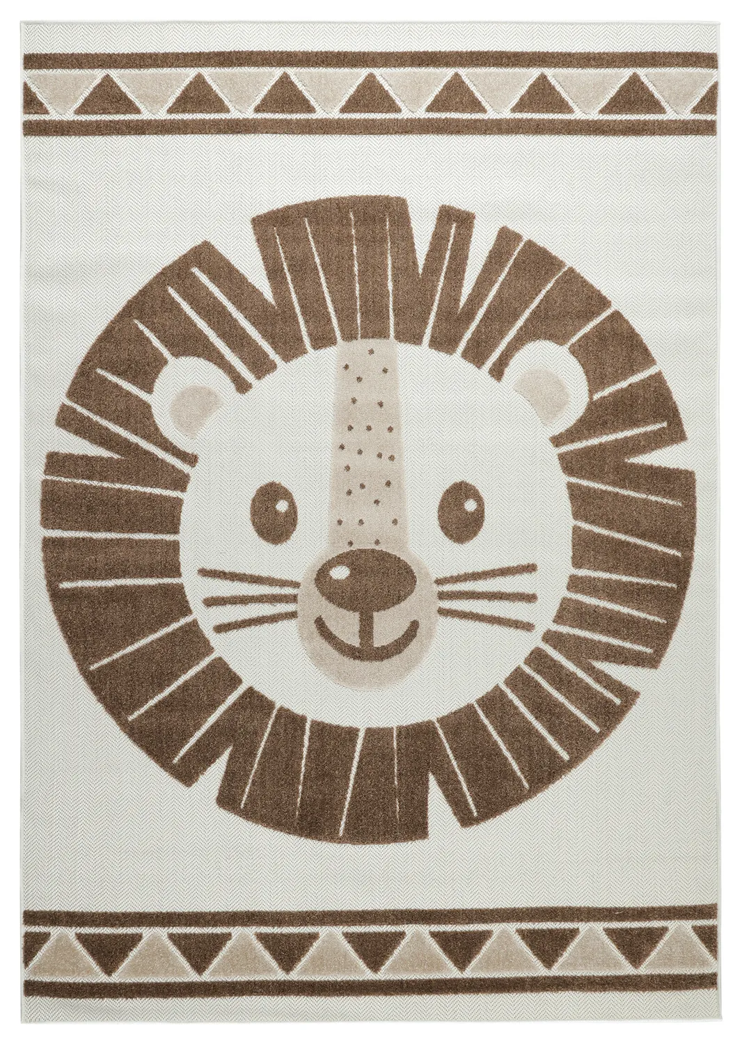 Tappeto per Bambini - Kind Lion (crema/marrone)