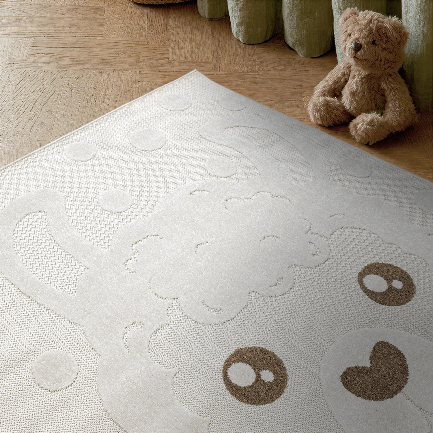 Tappeto per Bambini - Kind Llama (crema)