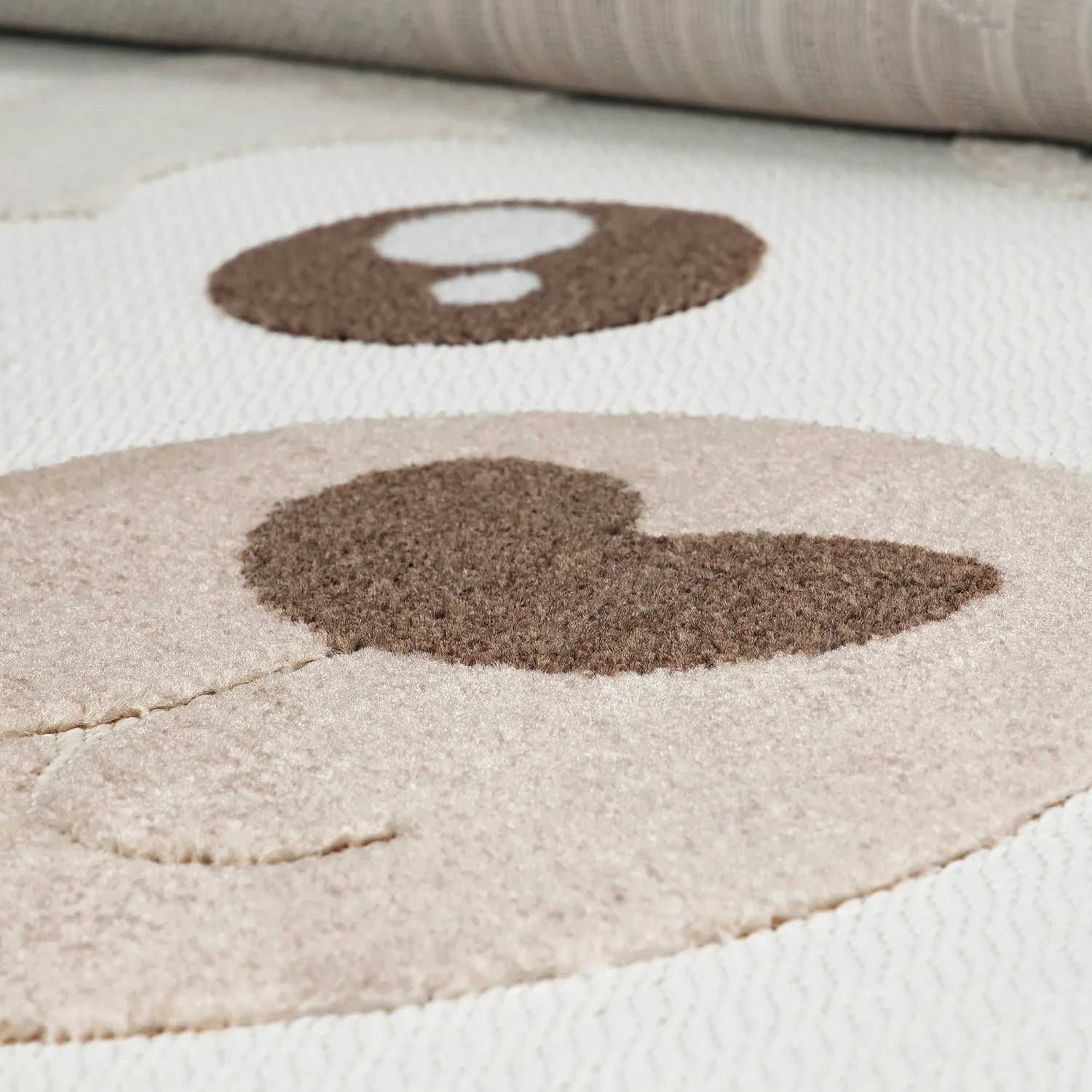 Tappeto per Bambini - Kind Llama (crema/marrone)