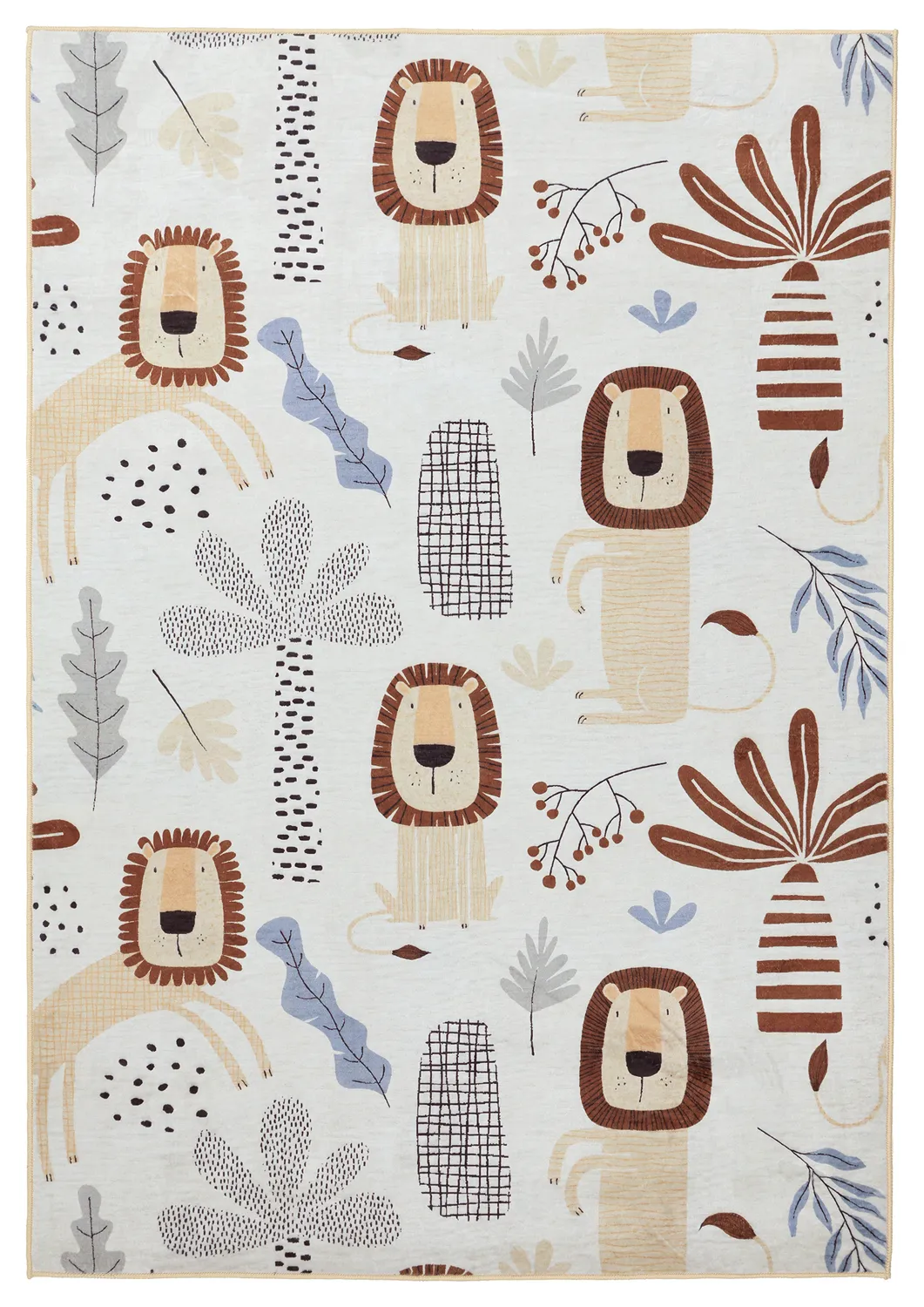 Tappeti per bambini - Lion Friends (beige)