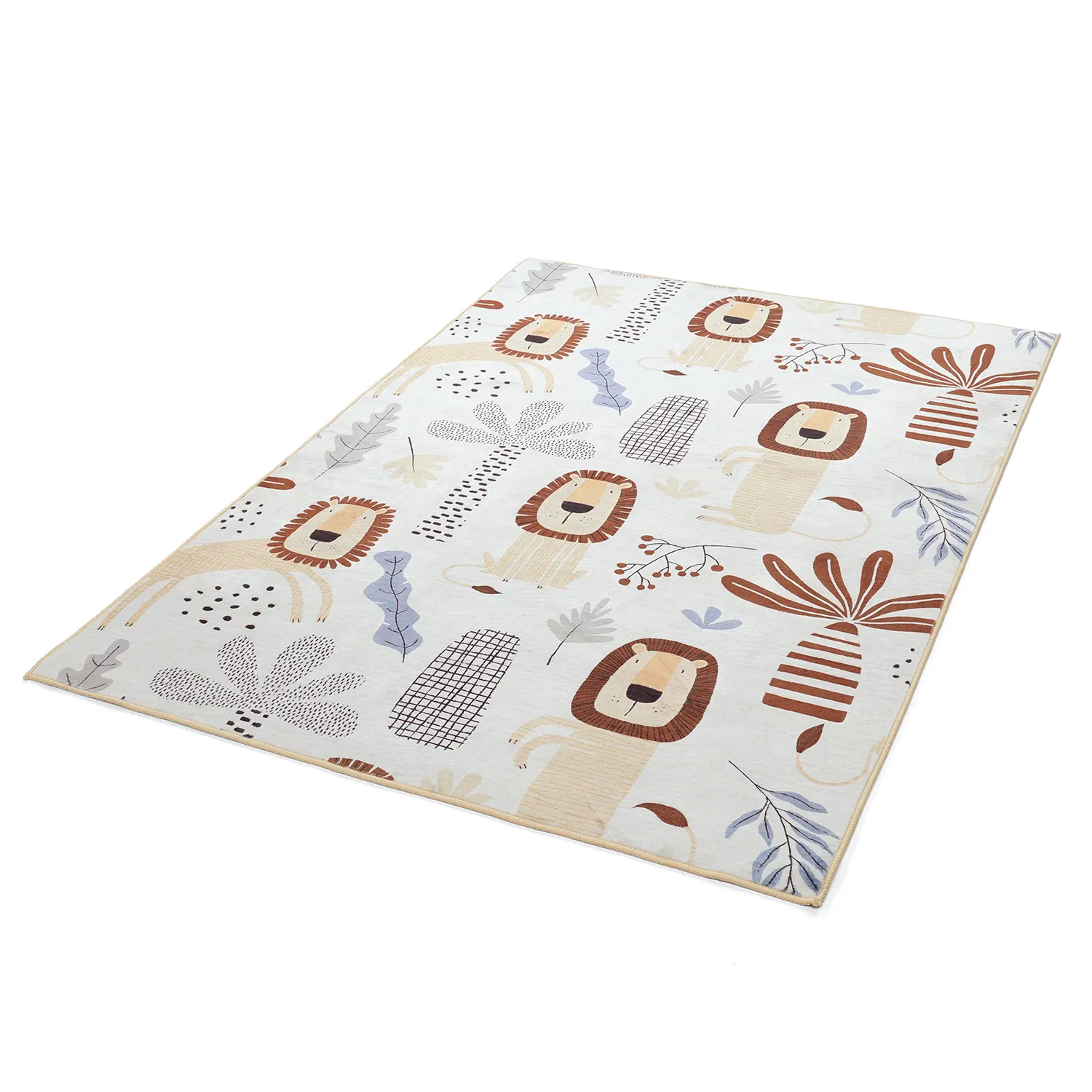Tappeti per bambini - Lion Friends (beige)