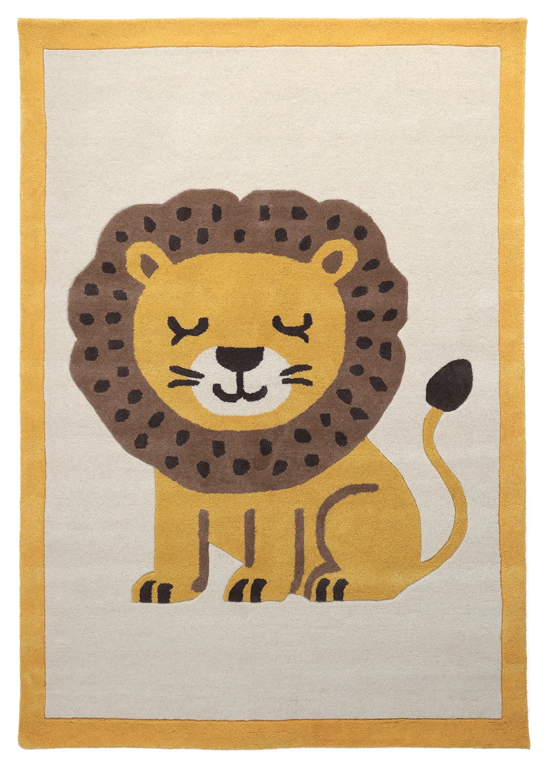 Tappeto per Bambini - Lion Hand Tufted Wool Premium (beige/multicolore)