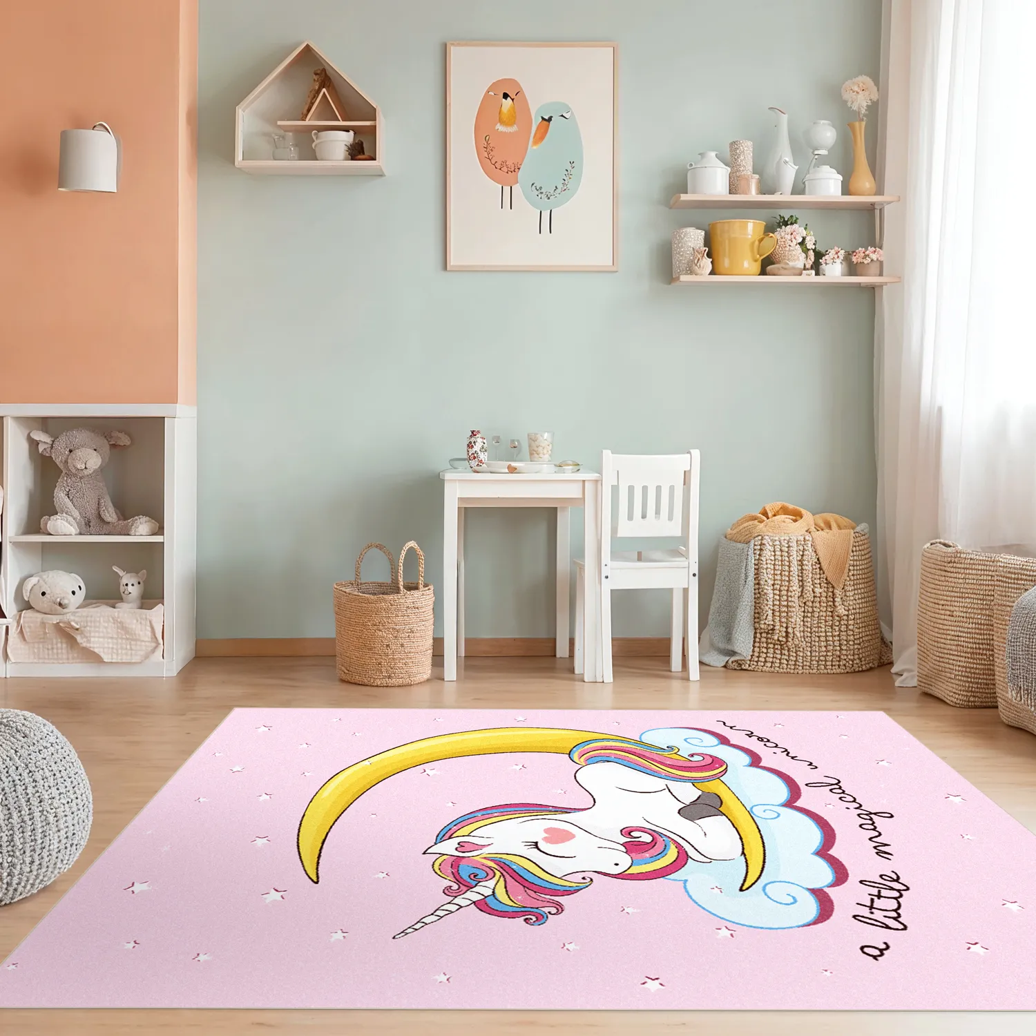Tappeti per bambini - Magical Unicorn (rosa)
