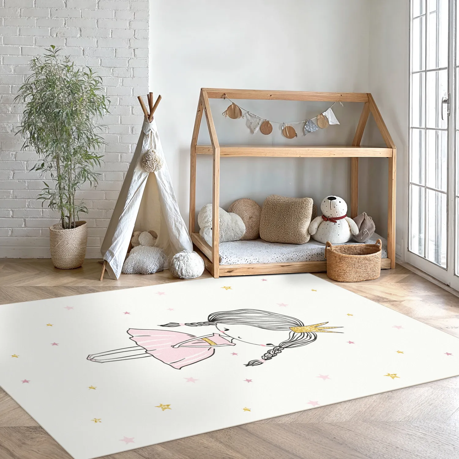 Tappeti per bambini - Princess (rosa)