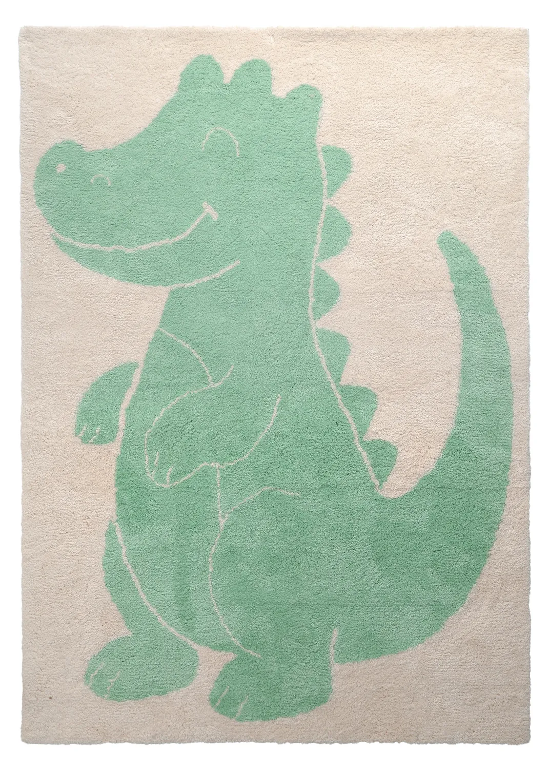 Tappeto per Bambini - Soft Crocodile (crema/verde)