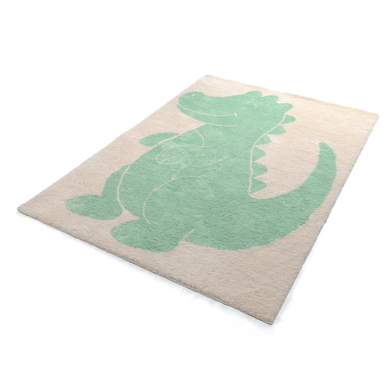 Tappeto per Bambini - Soft Crocodile (crema/verde)