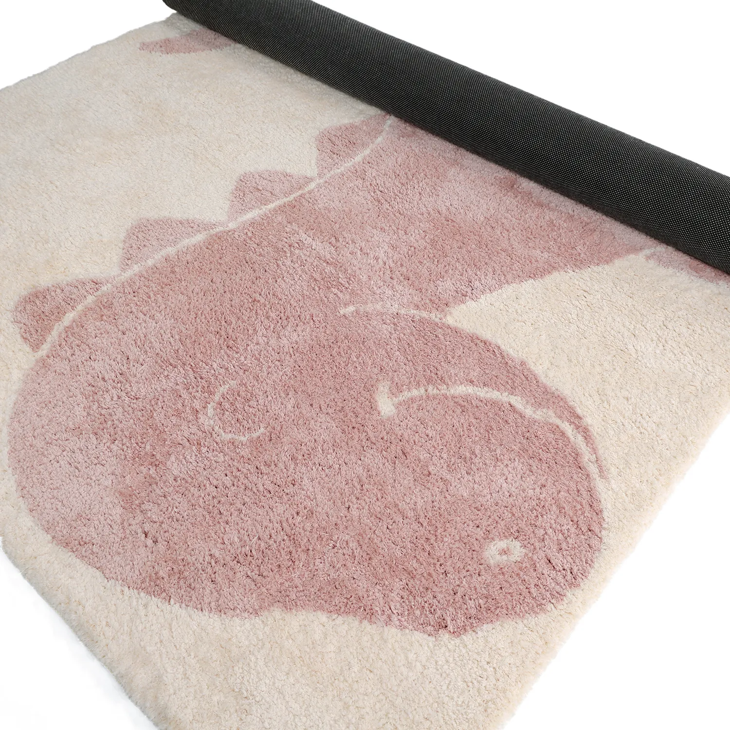 Tappeto per Bambini - Soft Dino (crema/rosa)