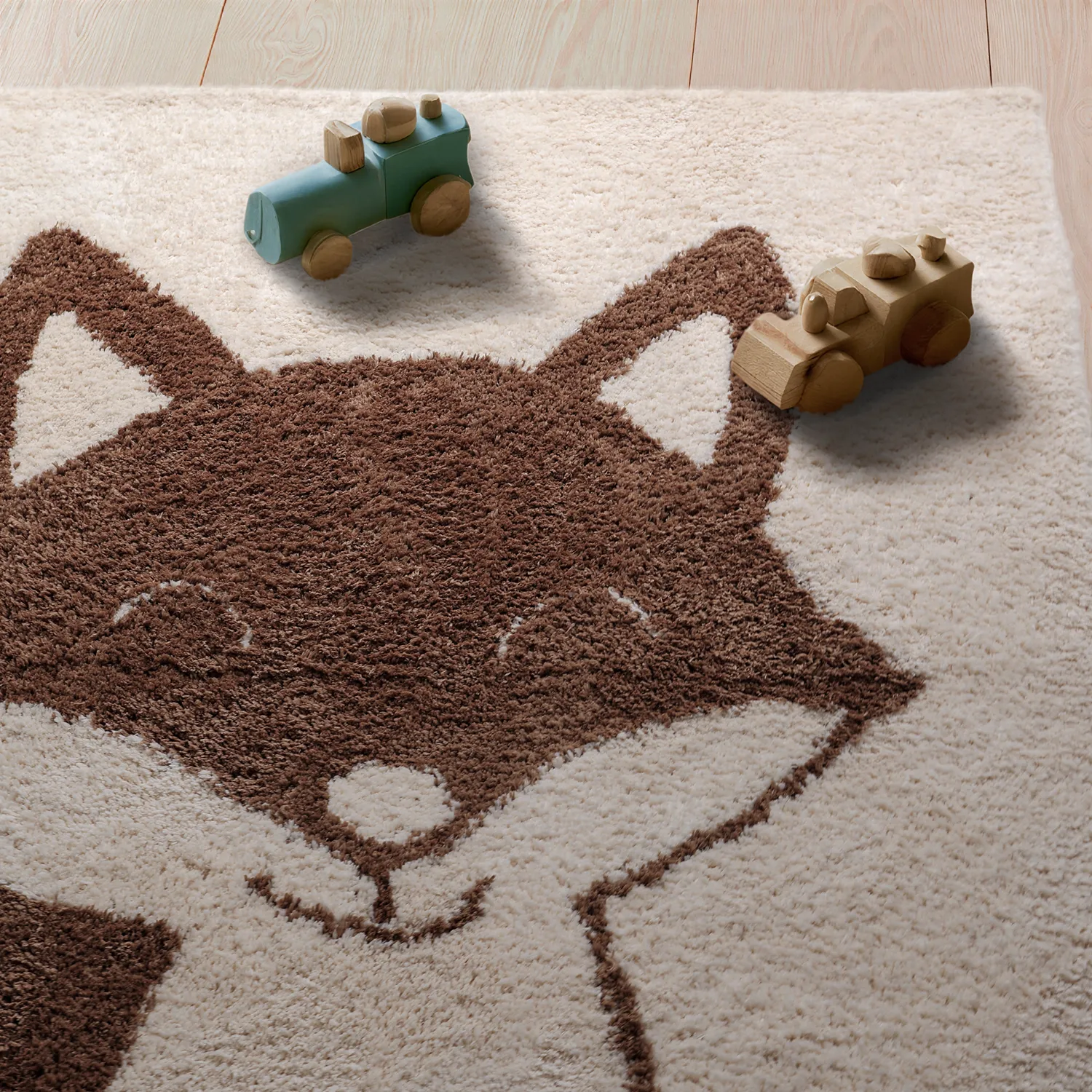 Tappeto per Bambini - Soft Fox (crema/marrone)