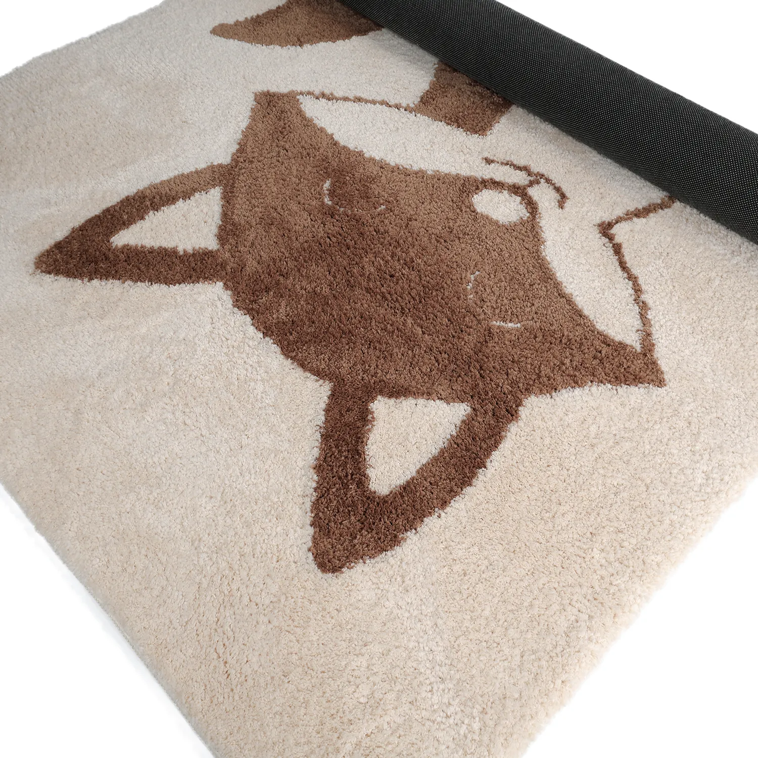 Tappeto per Bambini - Soft Fox (crema/marrone)