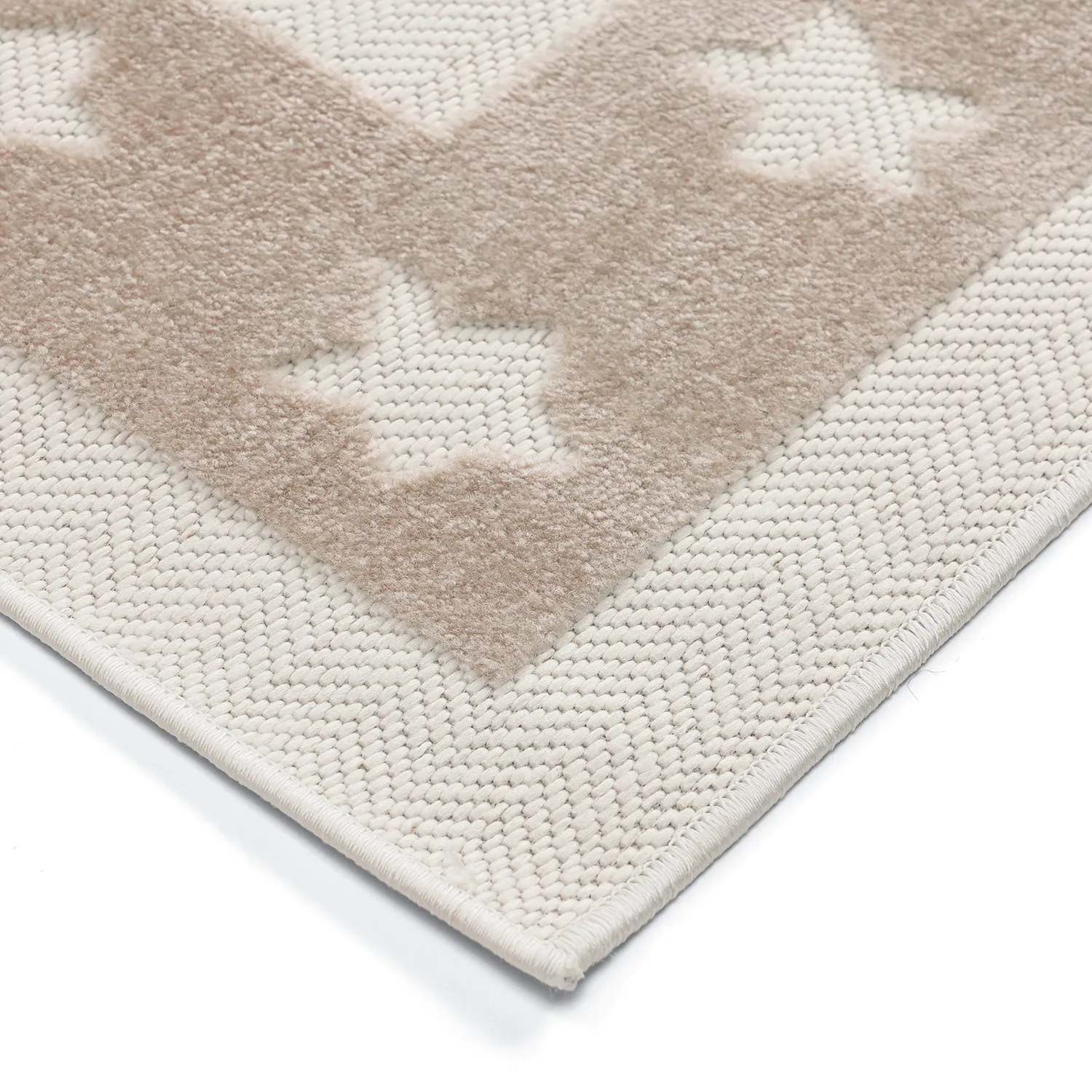 Tappeto per Bambini - Star Frame (crema/marrone)
