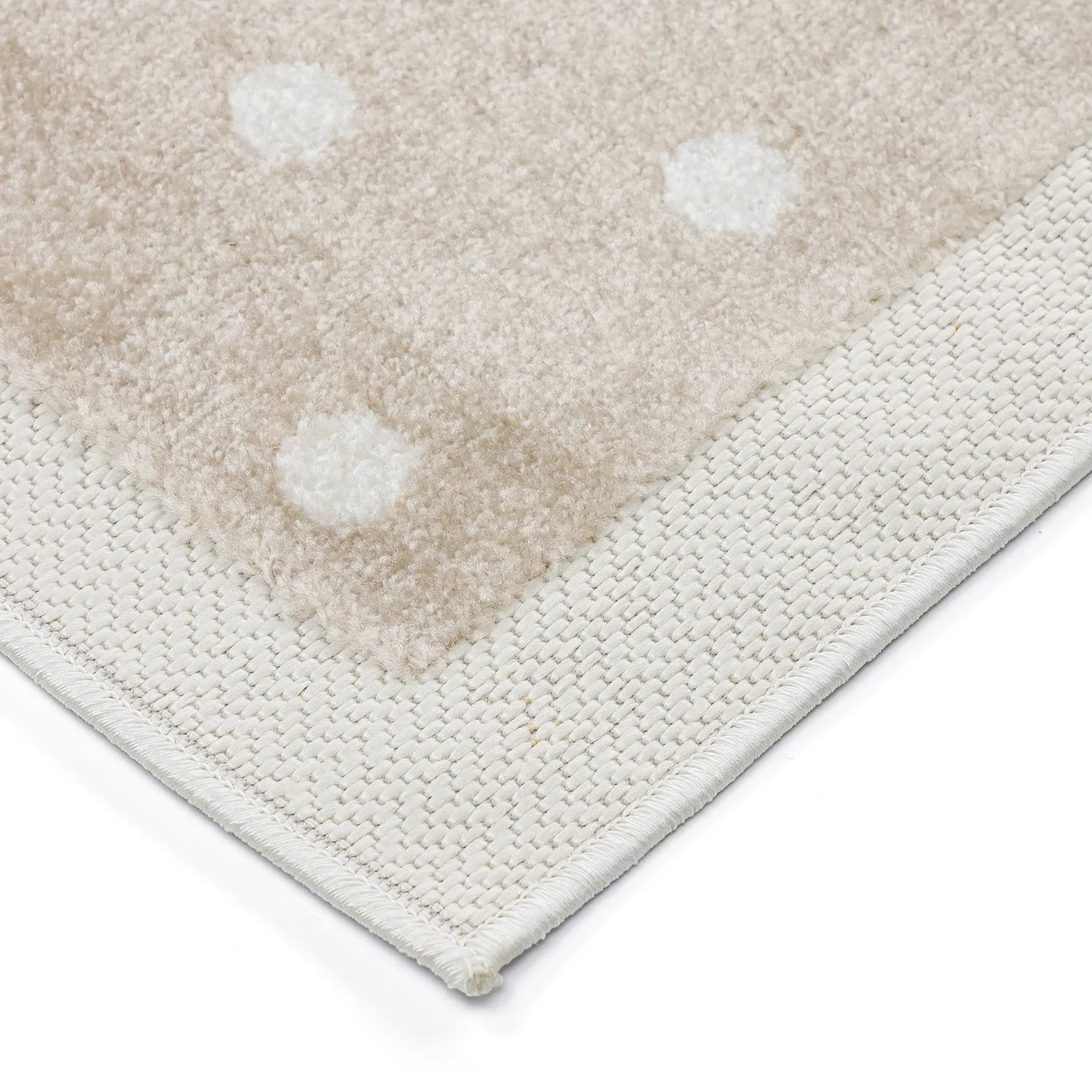 Tappeto per Bambini - Star Grid (crema/marrone)
