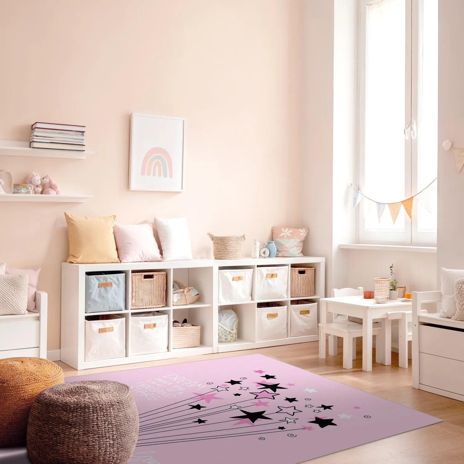 Tappeti per bambini - Starshine (rosa)