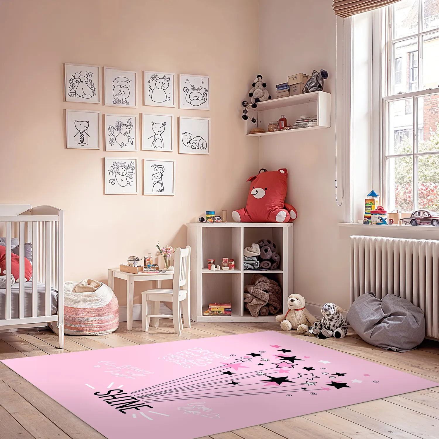 Tappeti per bambini - Starshine (rosa)
