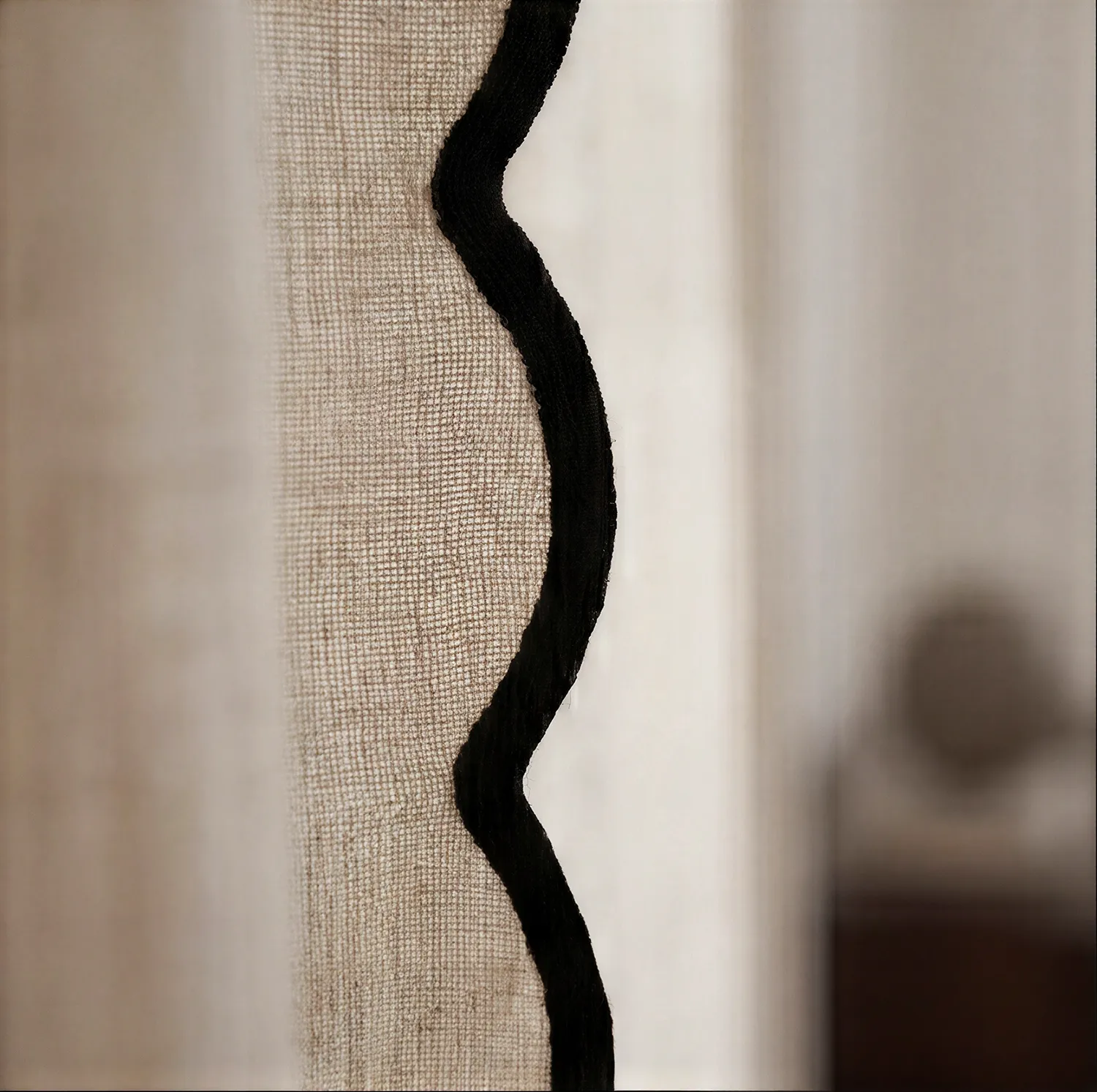Set di 2 tende in cotone Yrsa (beige chiaro)