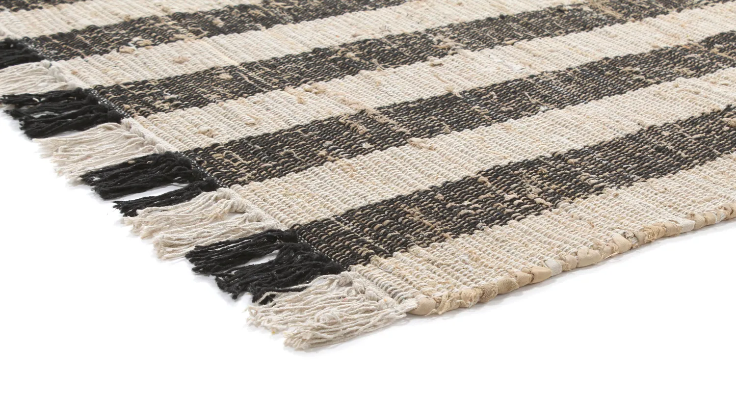 Tappeto in cotone - Hedda (nero)