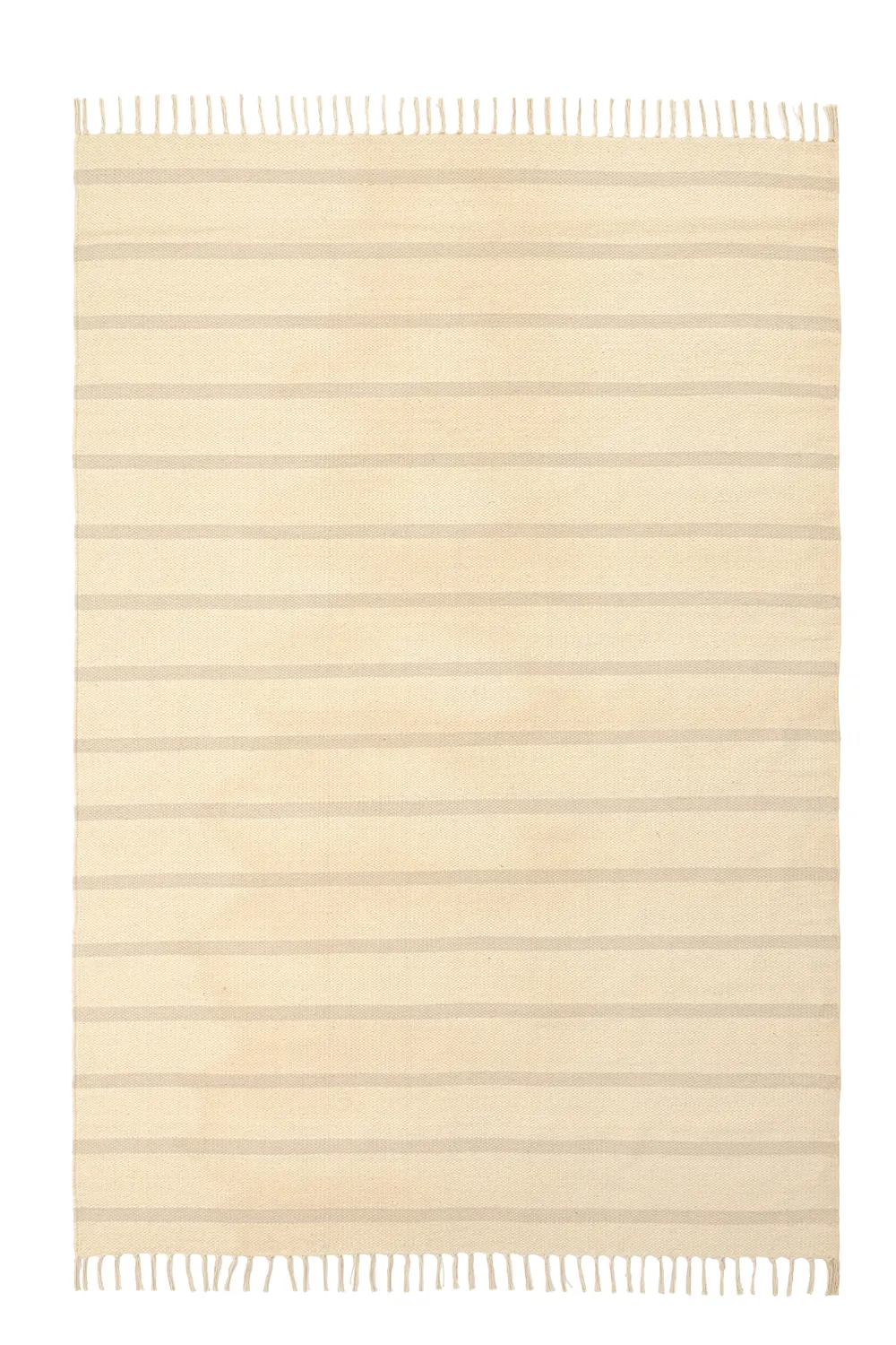 Tappeto di cotone - Helle (bianco sporco/grigio)