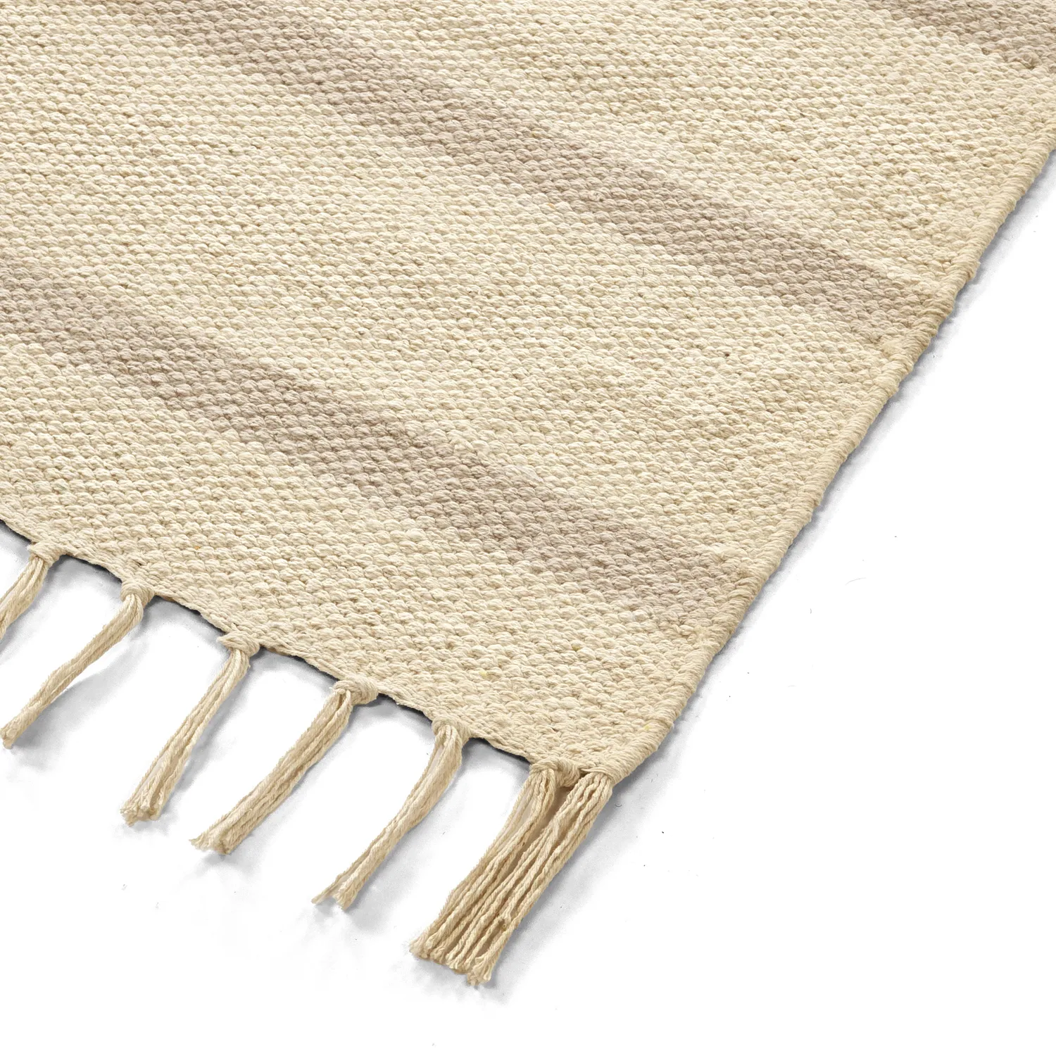 Tappeto di cotone - Helle (bianco sporco/grigio)