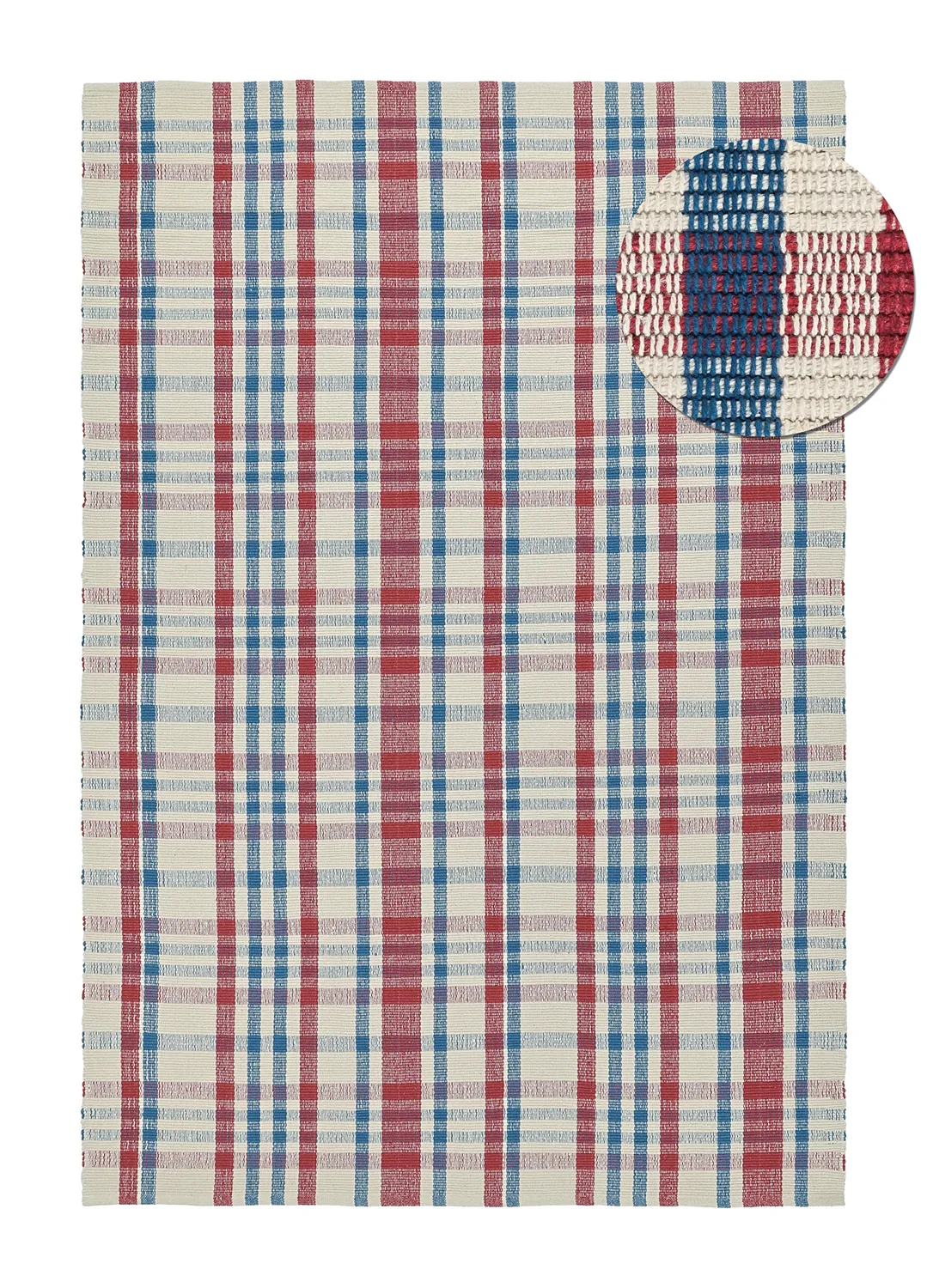 Tappeto di cotone - Husvik (crema/multicolore)