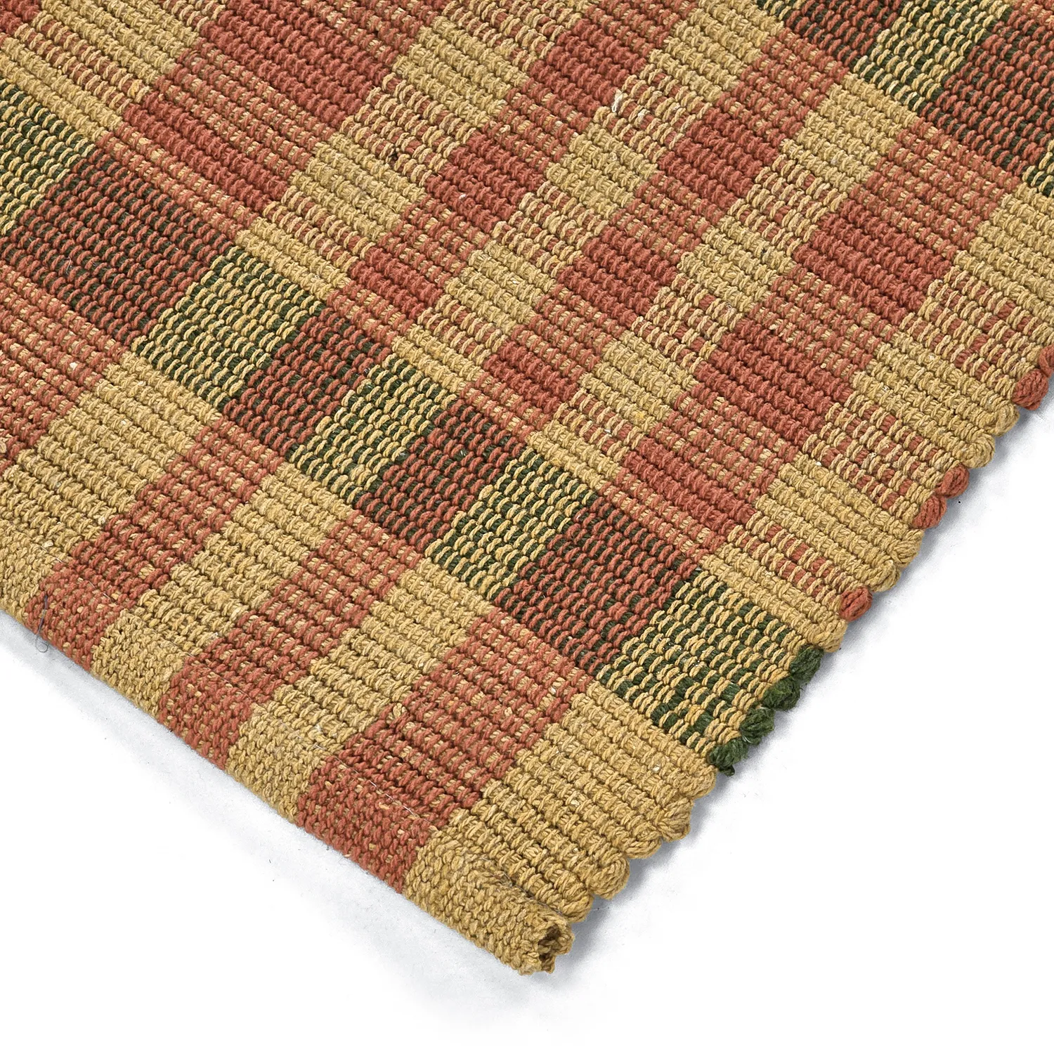 Tappeto di cotone - Husvik (senape/multicolore)