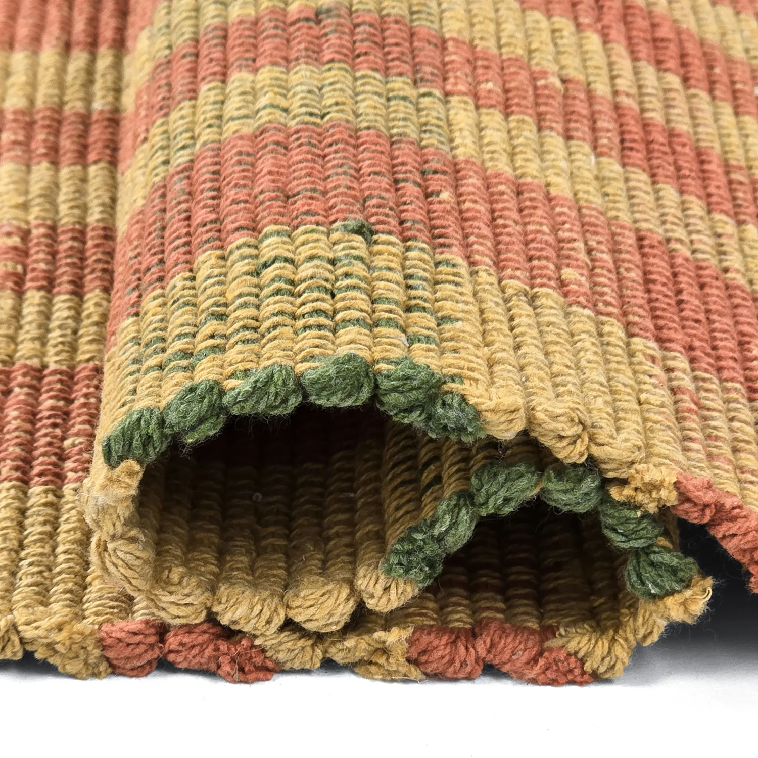 Tappeto di cotone - Husvik (senape/multicolore)