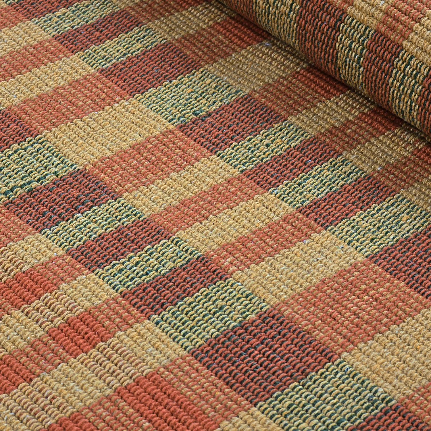 Tappeto di cotone - Husvik (senape/multicolore)