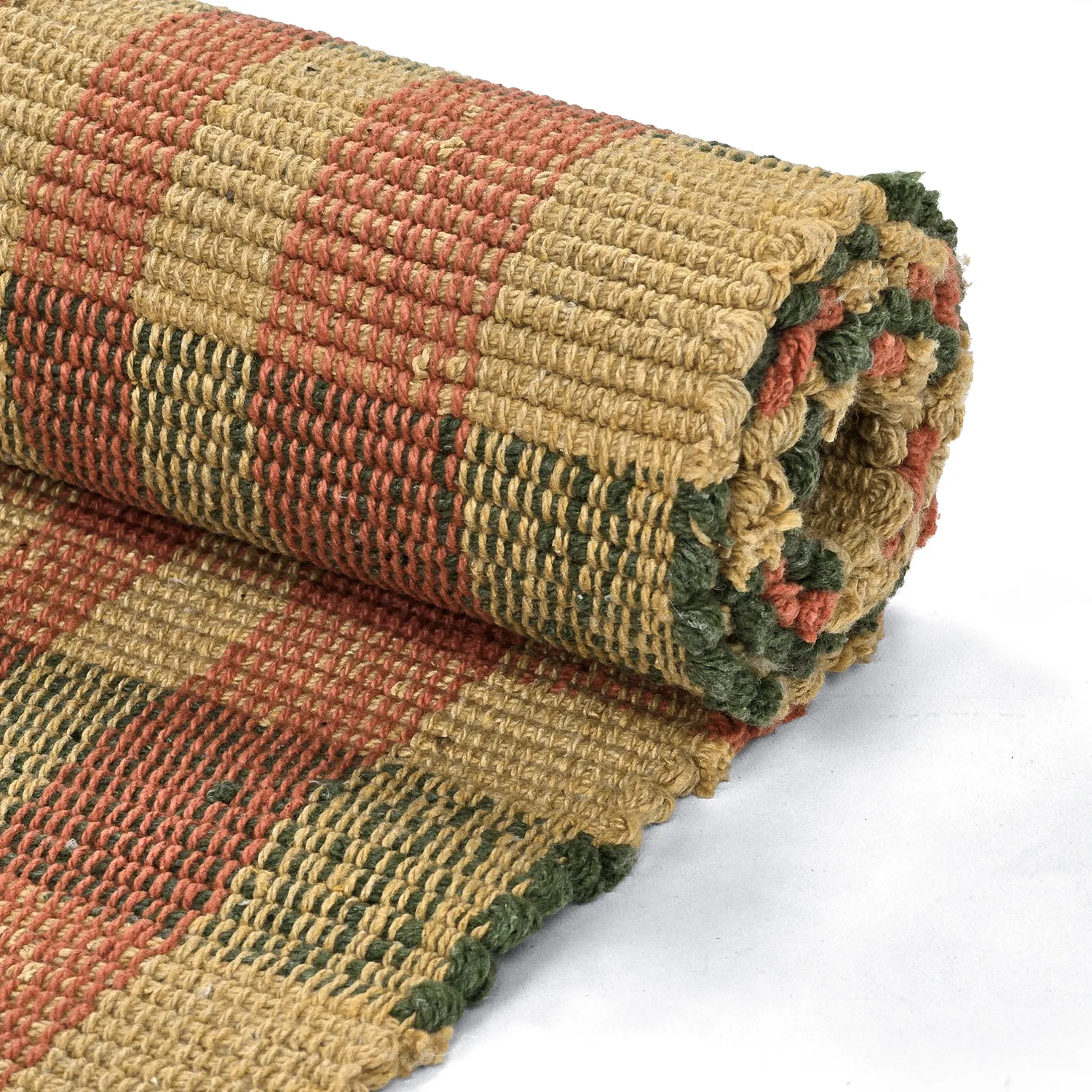 Tappeto di cotone - Husvik (senape/multicolore)