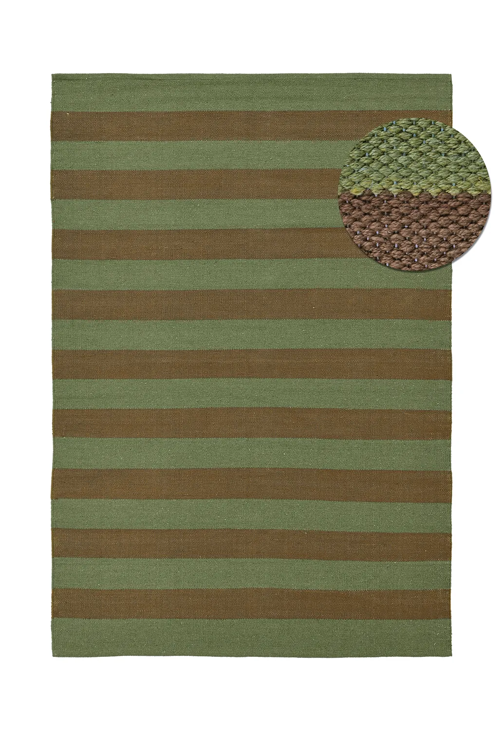 Tappeto di cotone - Nilo (verde muschio)