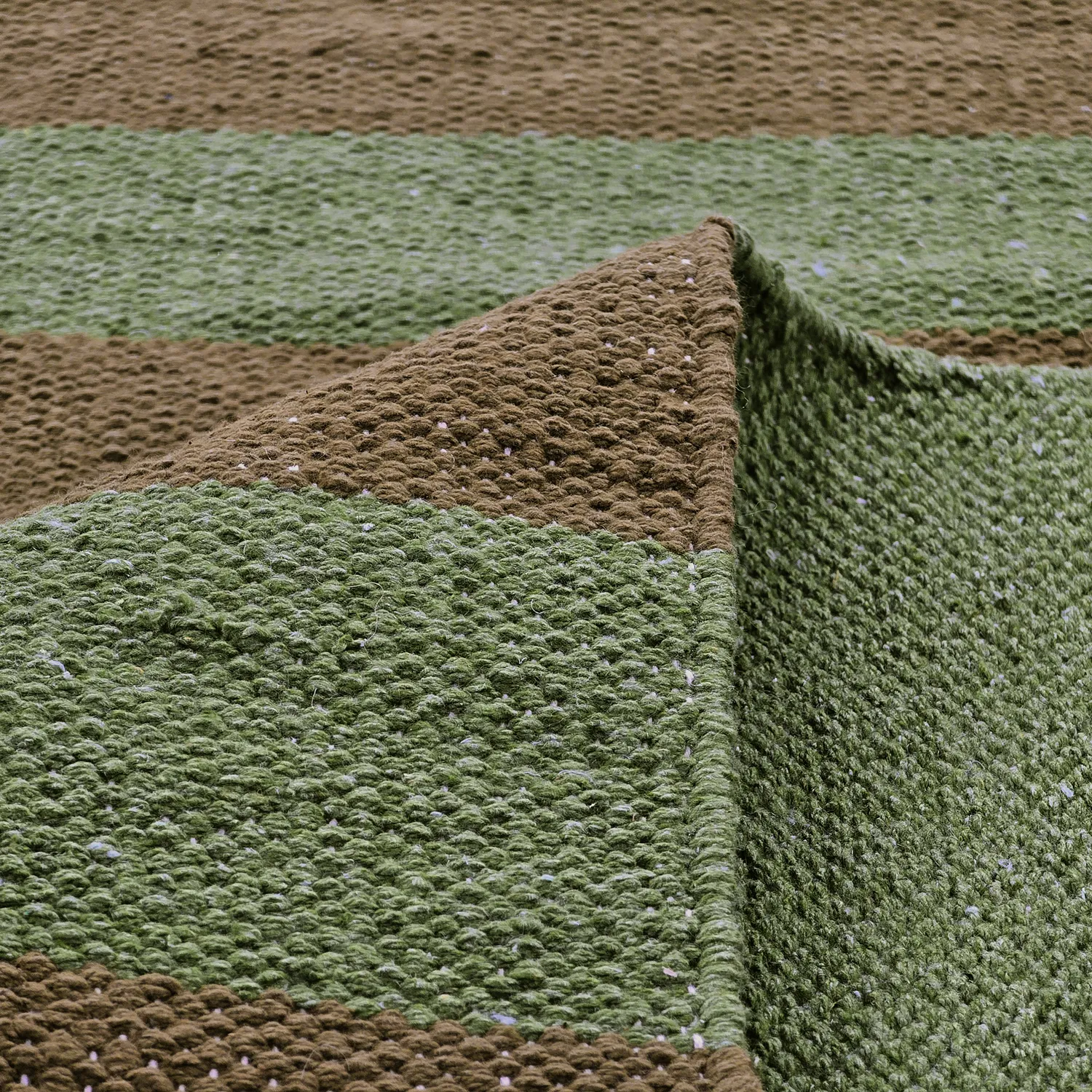 Tappeto di cotone - Nilo (verde muschio)
