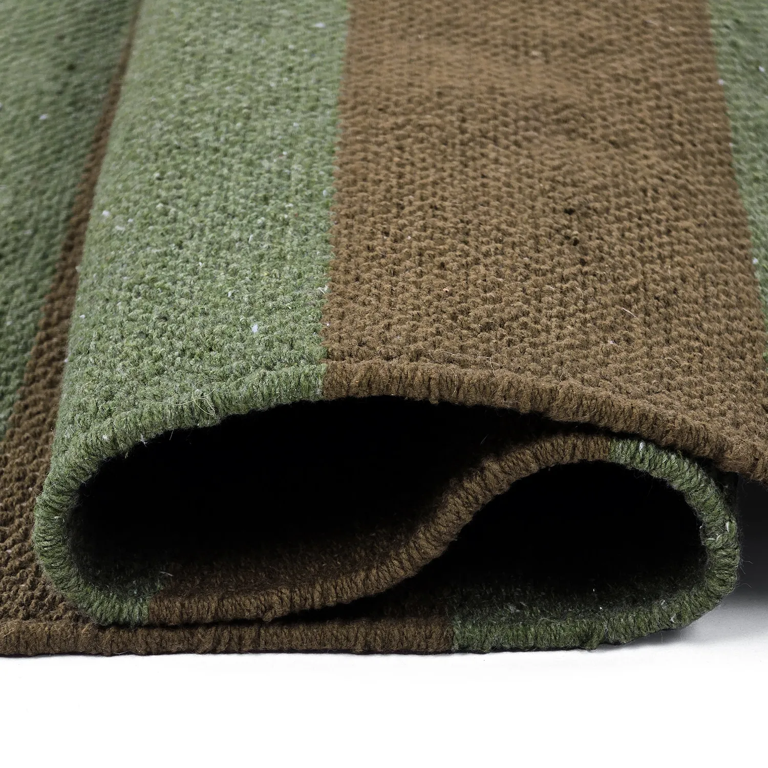 Tappeto di cotone - Nilo (verde muschio)