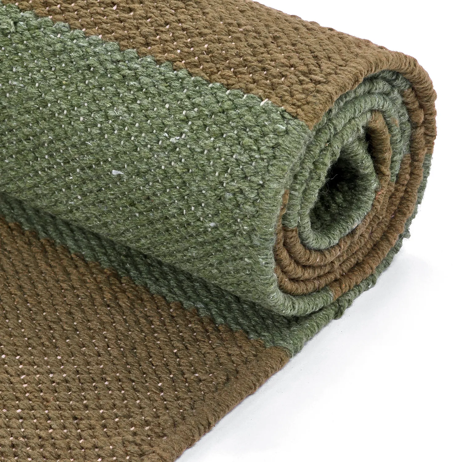 Tappeto di cotone - Nilo (verde muschio)