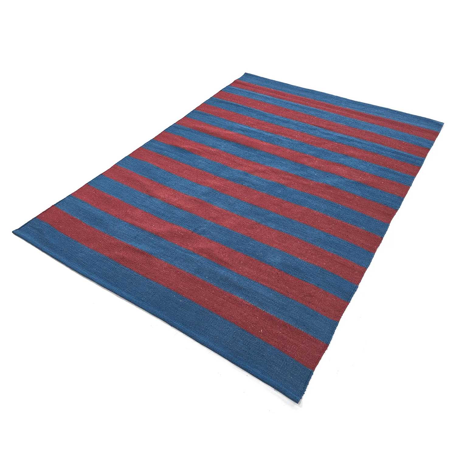Tappeto di cotone - Nilo (rosso/blu)