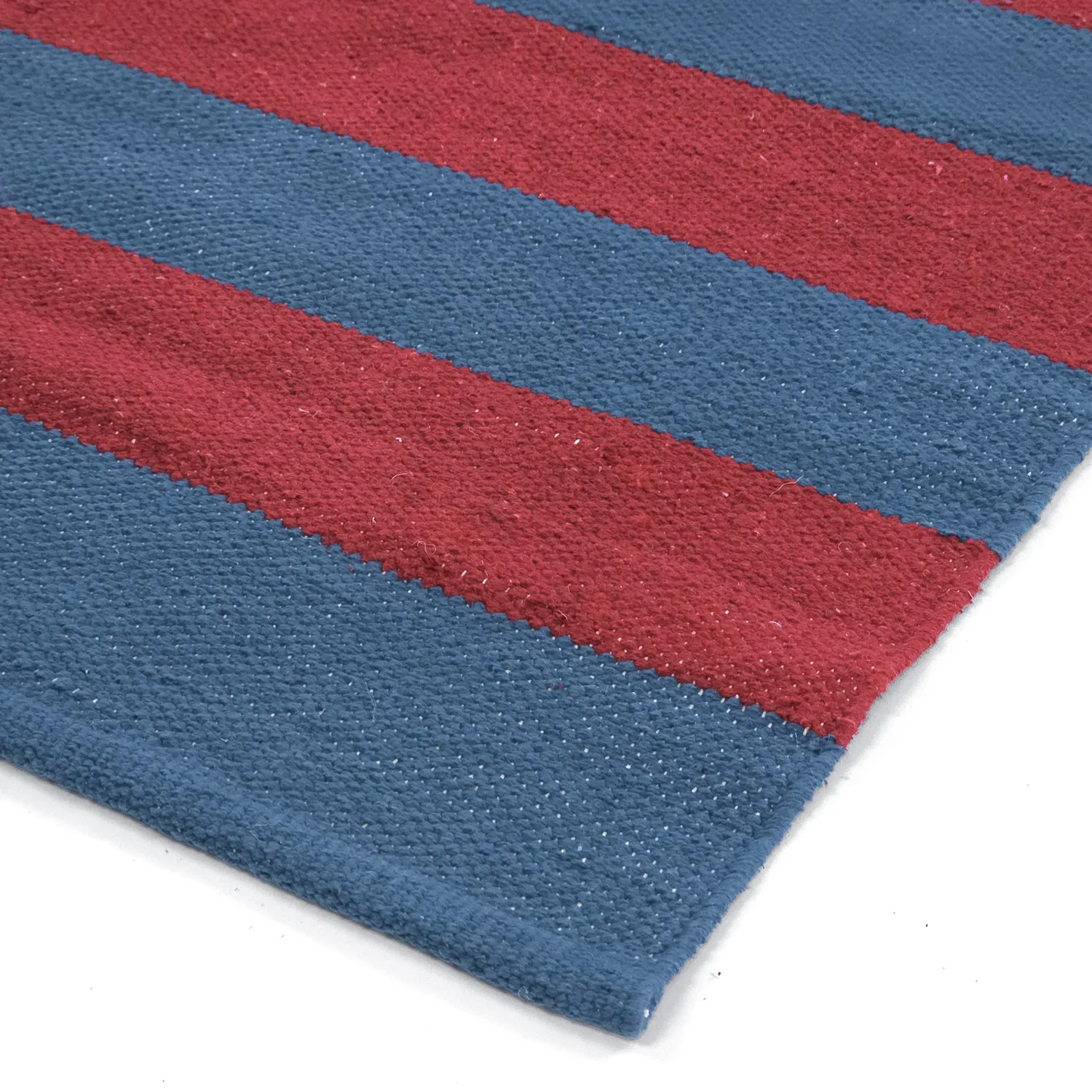 Tappeto di cotone - Nilo (rosso/blu)