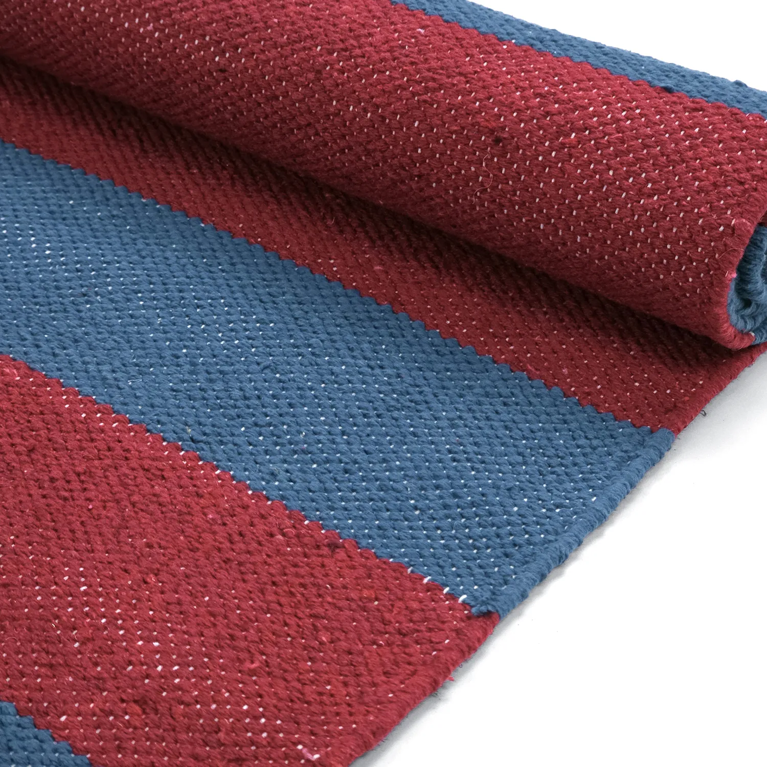 Tappeto di cotone - Nilo (rosso/blu)